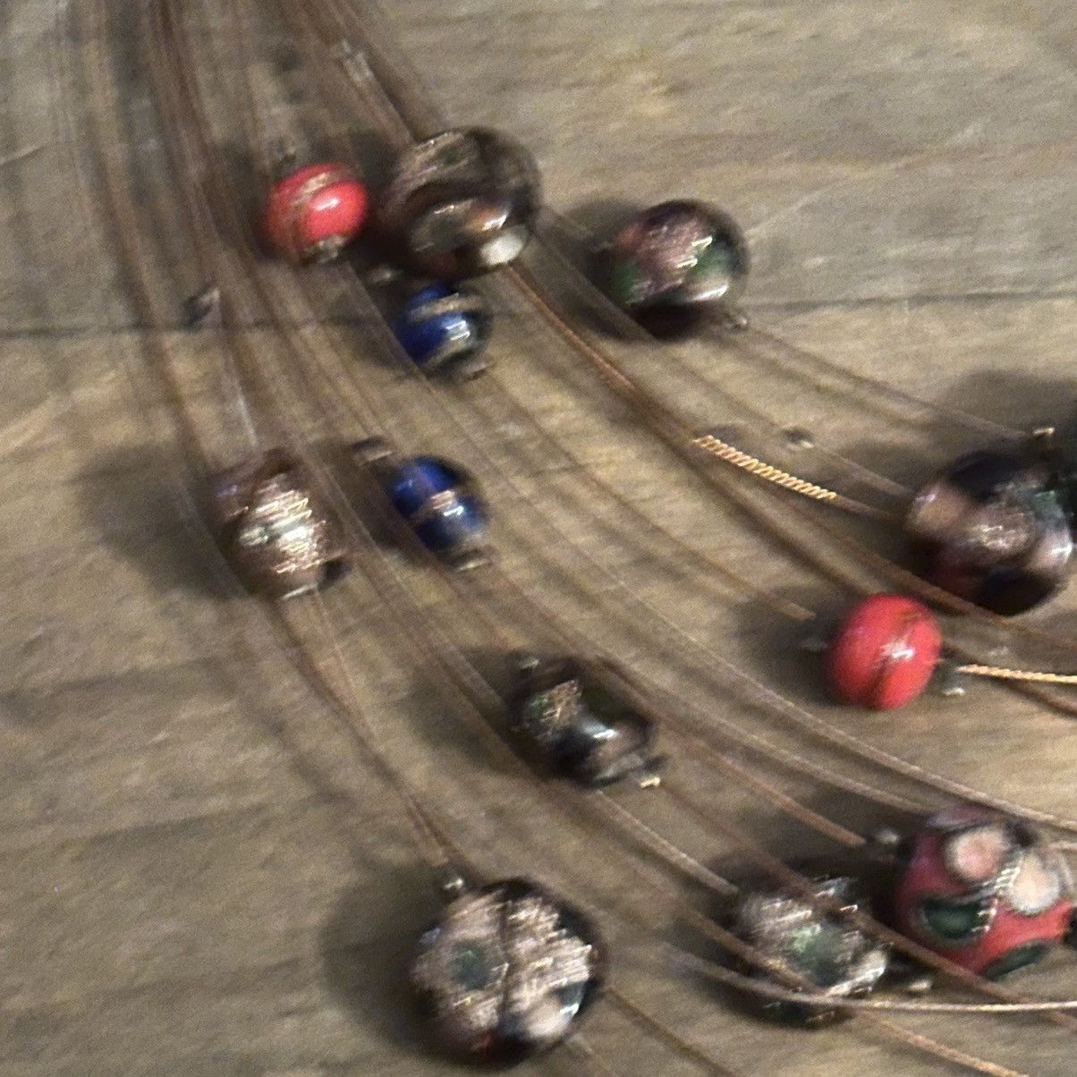 Other Multi layered cloisonné and Murano glass bead wire necklace Size ONE SIZE - 5 Thumbnail