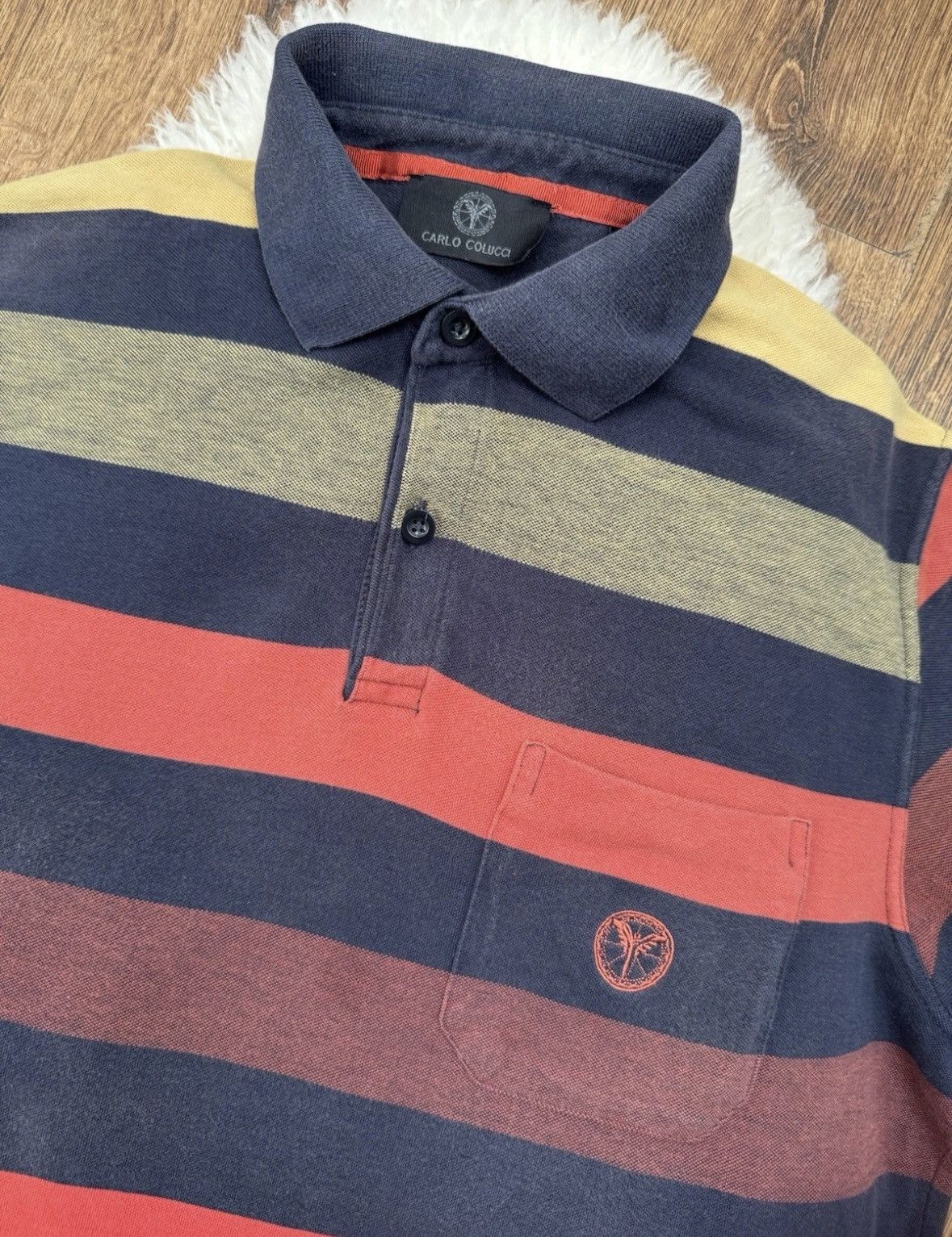Carlo Colucci Carlo Colucci Polo Shirt Size US L / EU 52-54 / 3 - 3 Thumbnail