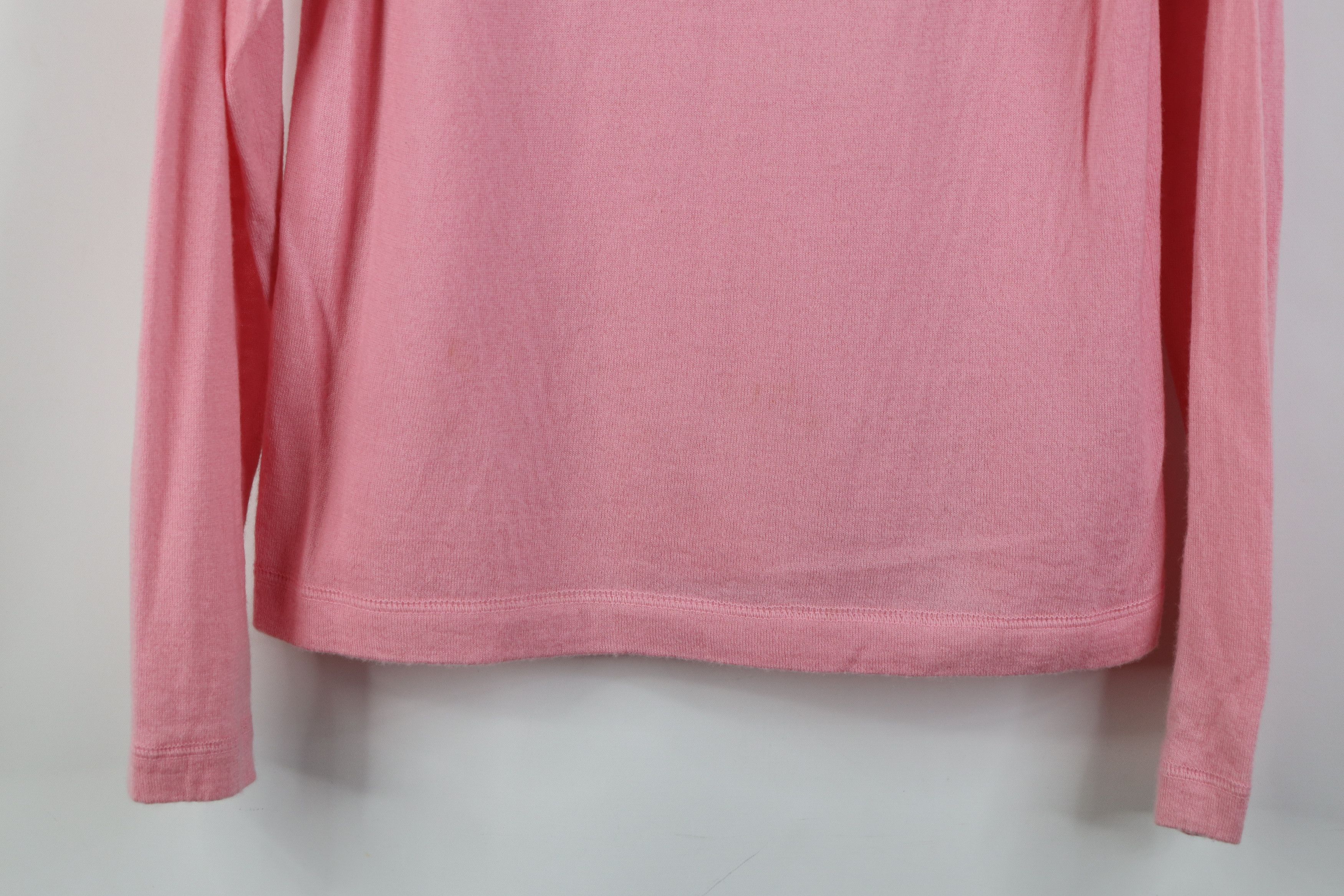 Vintage Vintage 90s Streetwear Cashmere Knit Crewneck Sweater Pink Size L / US 10 / IT 46 - 3 Thumbnail