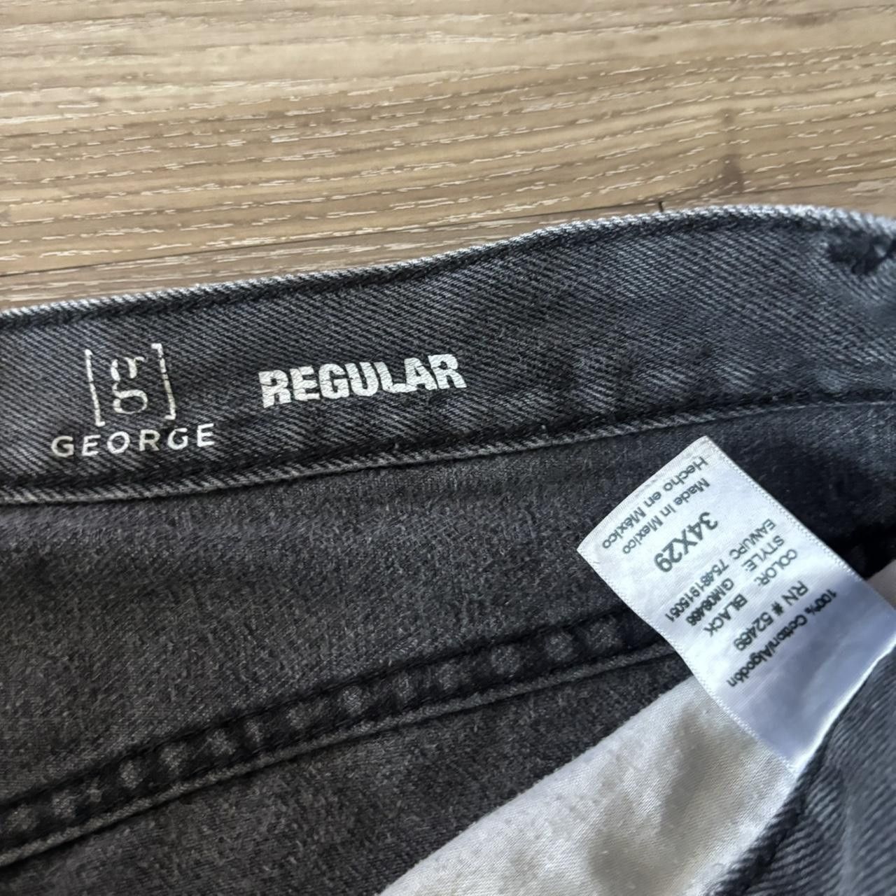 Vintage Crazy Vintage Y2K/2000s Grunge Faded Black Denim Jeans! 34x27 Size US 34 / EU 50 - 6 Thumbnail