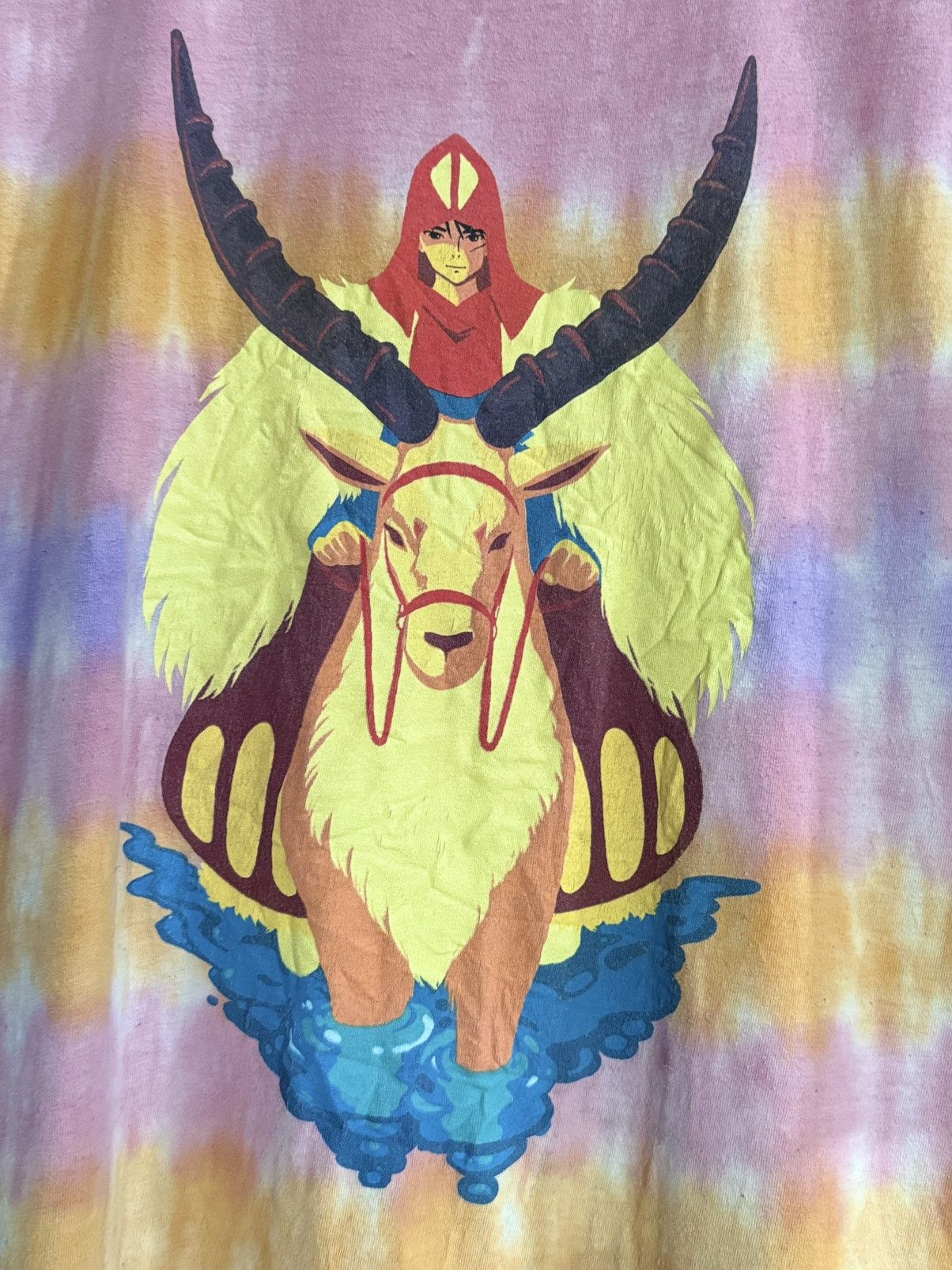 Other Rare Princess Mononoke Anime Japanese Bigsize Faded Tee Size US XXL / EU 58 / 5 - 2 Thumbnail