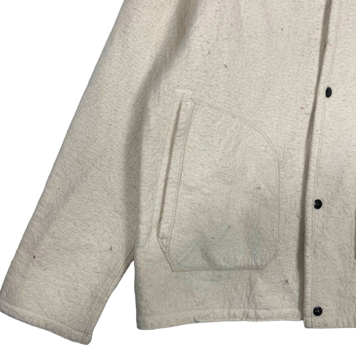 Massimo Osti × Stone Island 💥AW2003 STONE ISLAND SHERPA BUTTON JACKET Size US L / EU 52-54 / 3 - 3 Thumbnail