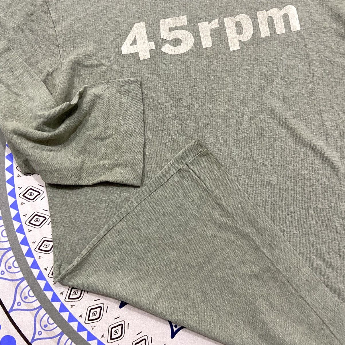 45rpm × Japanese Brand × Vintage Vintage 90s 45rpm Spellout 3/4 Sleeve Size US S / EU 44-46 / 1 - 3 Thumbnail