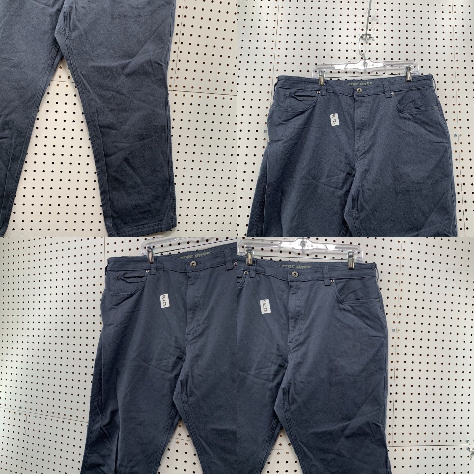 Vintage Duluth Canvas Carpenter Pants Mens FITS 39x29 Navy Blue Workwear Size US 39 - 8 Thumbnail