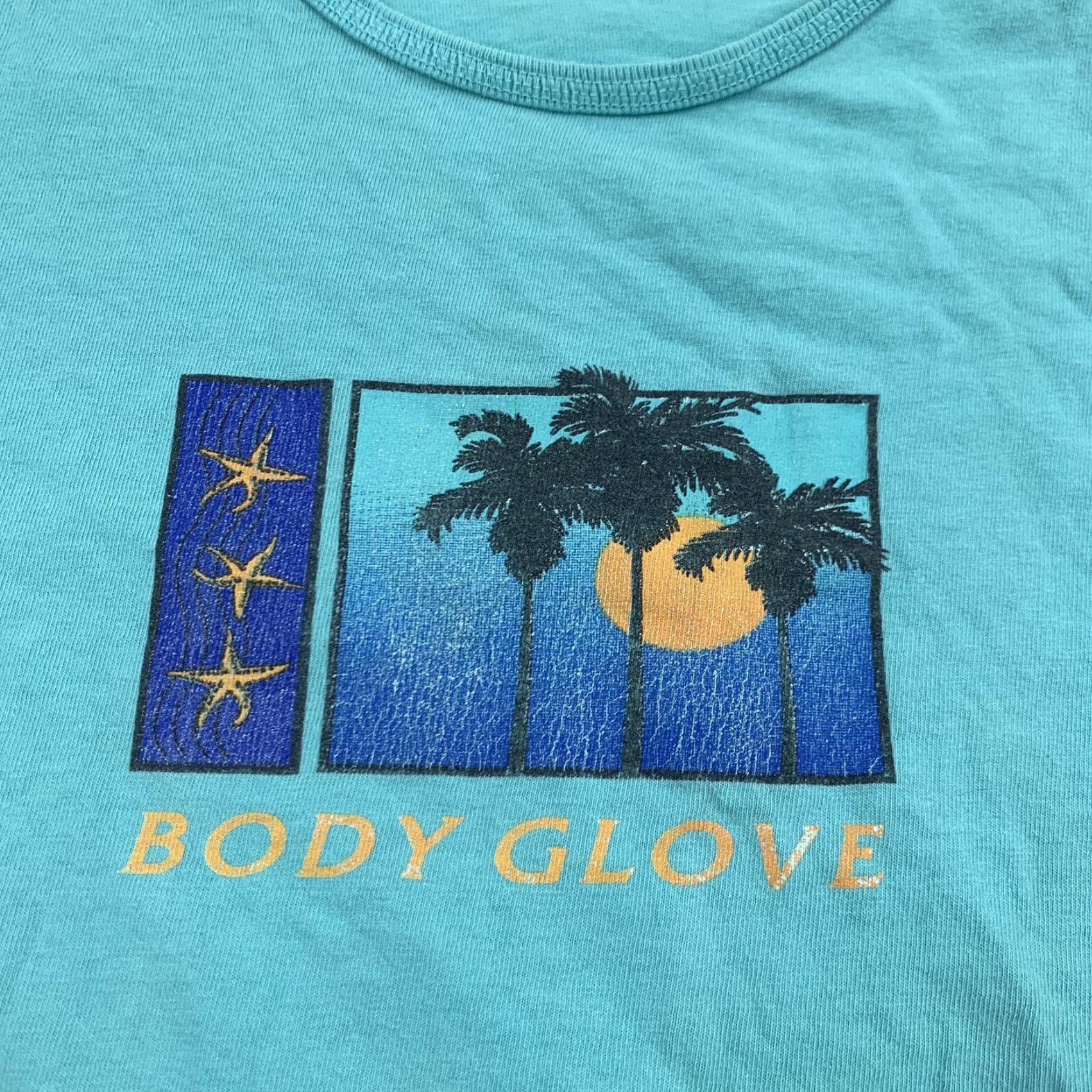 Body Glove VINTAGE Body Glove Shirt Womens M Blue Beach 90s Tropical Surfing Ocean Size M / US 6-8 / IT 42-44 - 2 Thumbnail