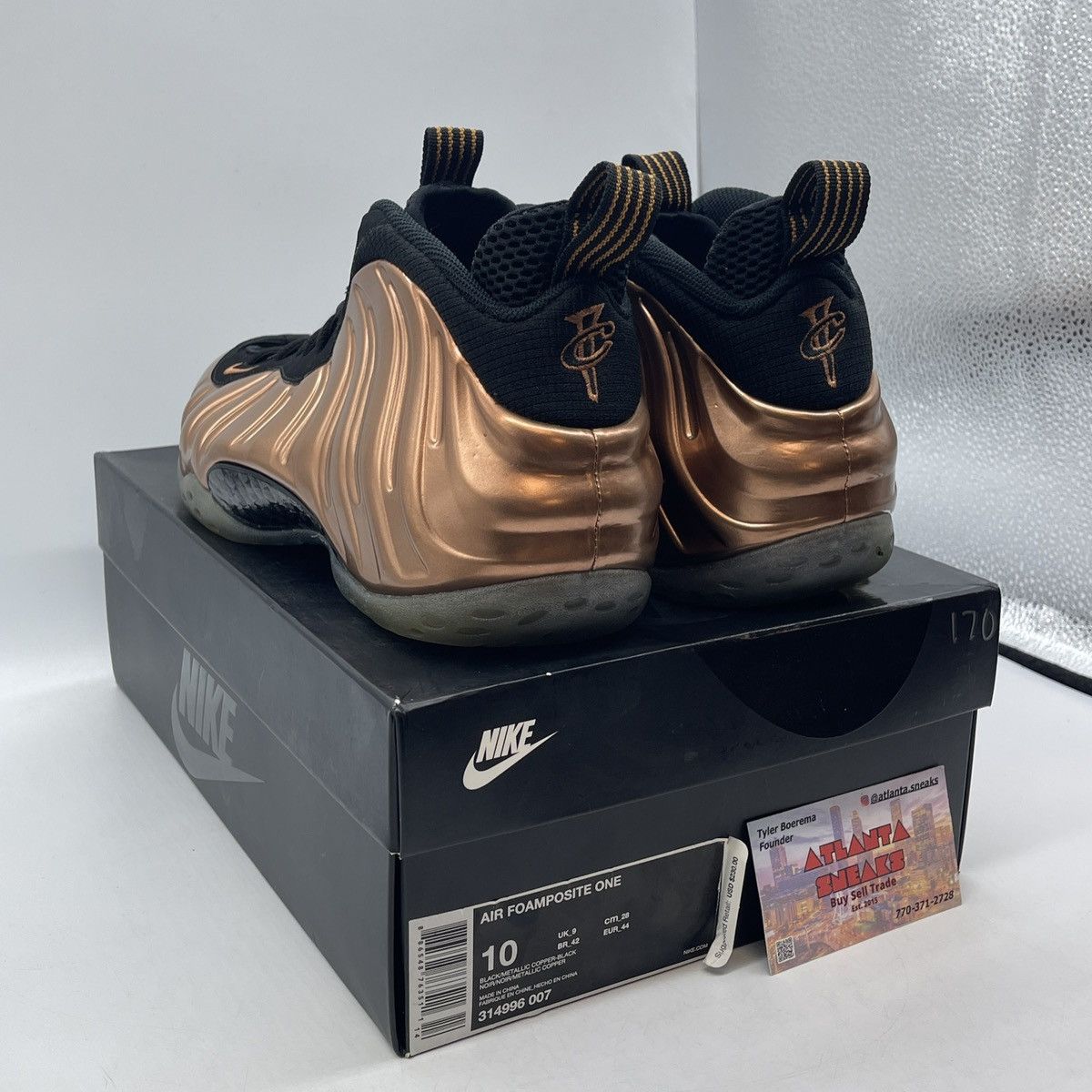 Nike Air foamposite one copper Size US 10 / EU 43 - 4 Thumbnail