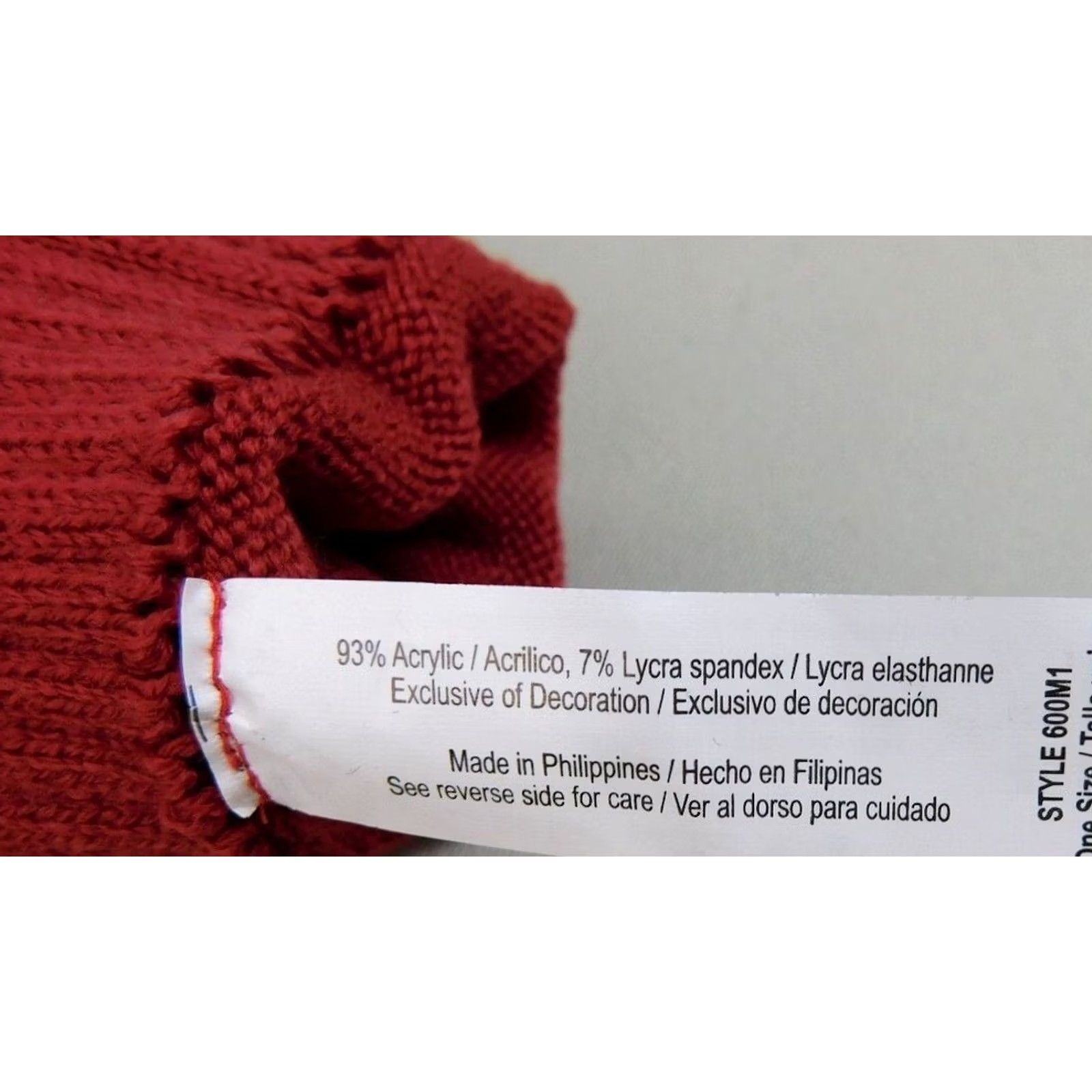 Vintage Isotoner SmarTouch Knit Touchscreen Tech Gloves Henna Red One Size Glove 93% Acrylic, 7% Spandex, Style: 600M1 Mens Womens Boys Girls Size ONE SIZE - 2 Thumbnail