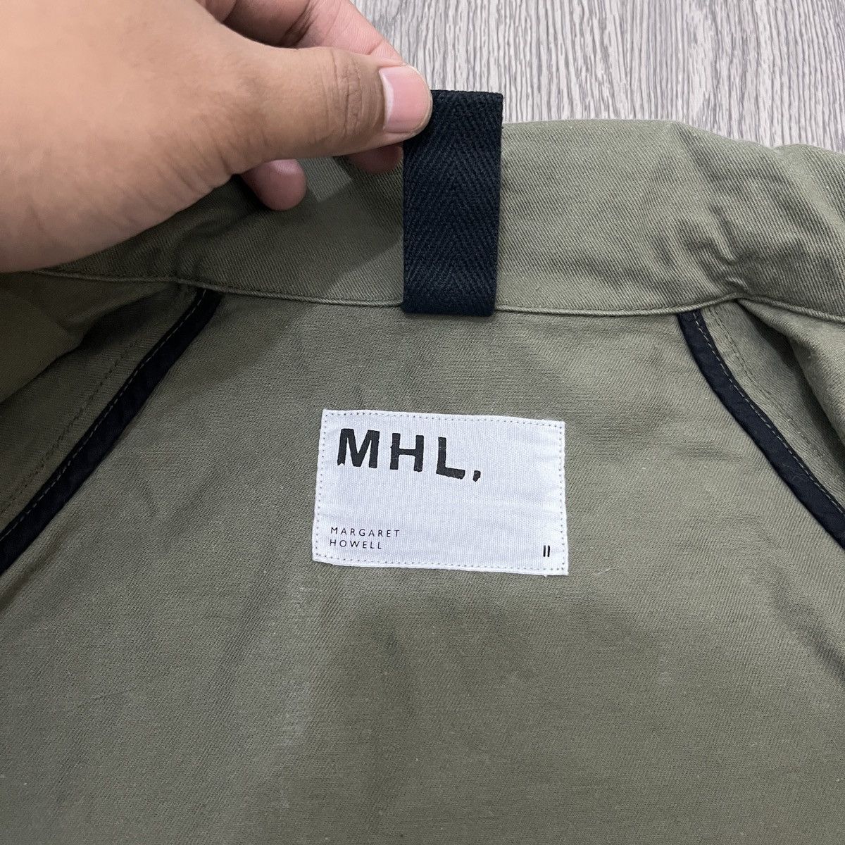 Margaret Howell MHL Big Pocket Jacket Kanvas Olive Green ifsixwasnine Size US L / EU 52-54 / 3 - 13 Thumbnail