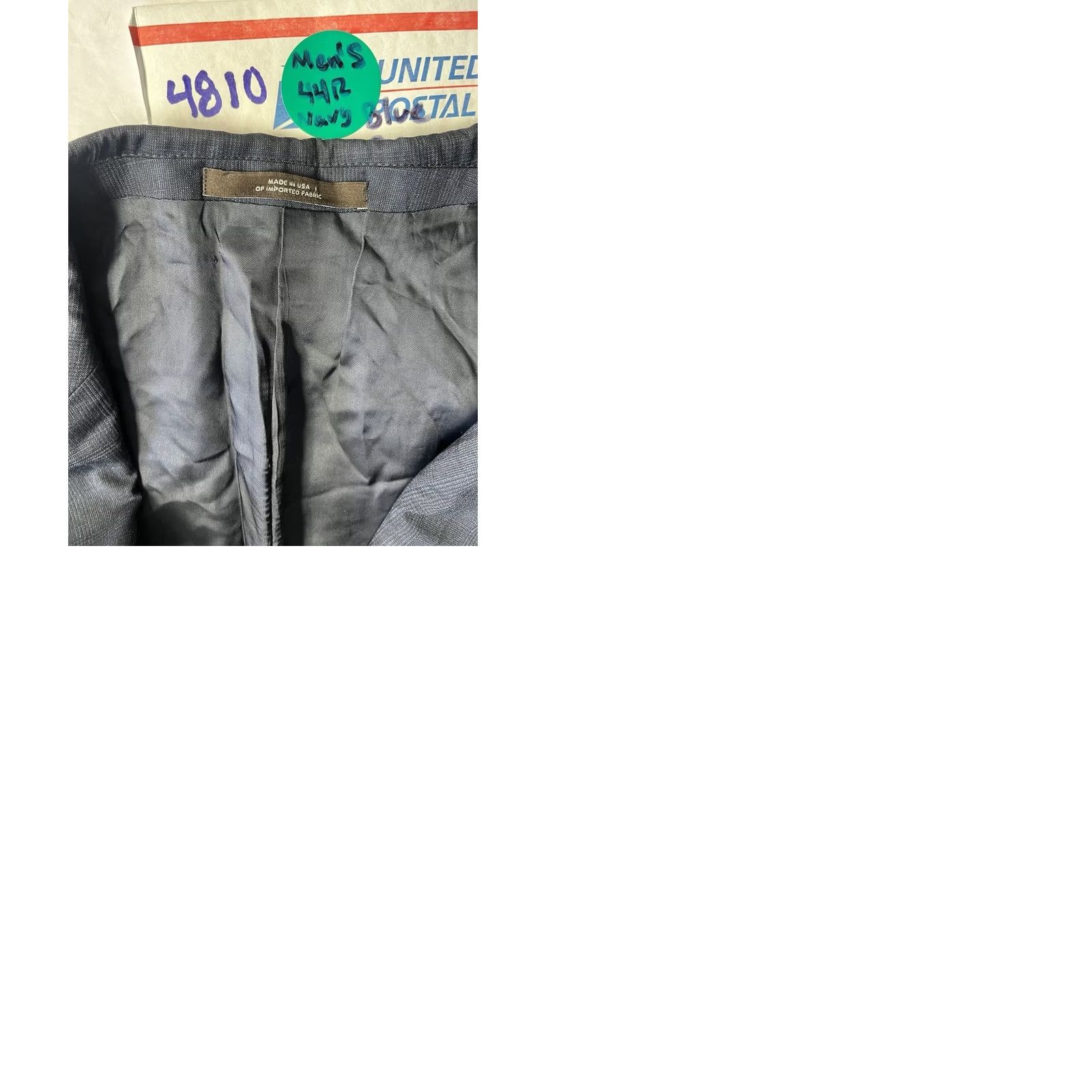 Joseph Abboud Joseph Abboud Blazer Jacket Blue Wool 44R Navy Notch Lapel Single-Breasted 2-Button USA Made Vintage? No Size 44R - 9 Thumbnail