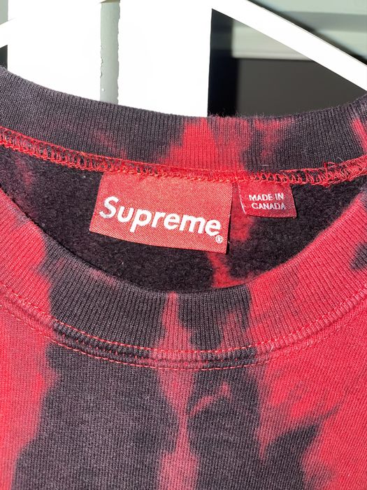 割引コー Supreme Small Box Crewneck Red Tie Dye - トップス