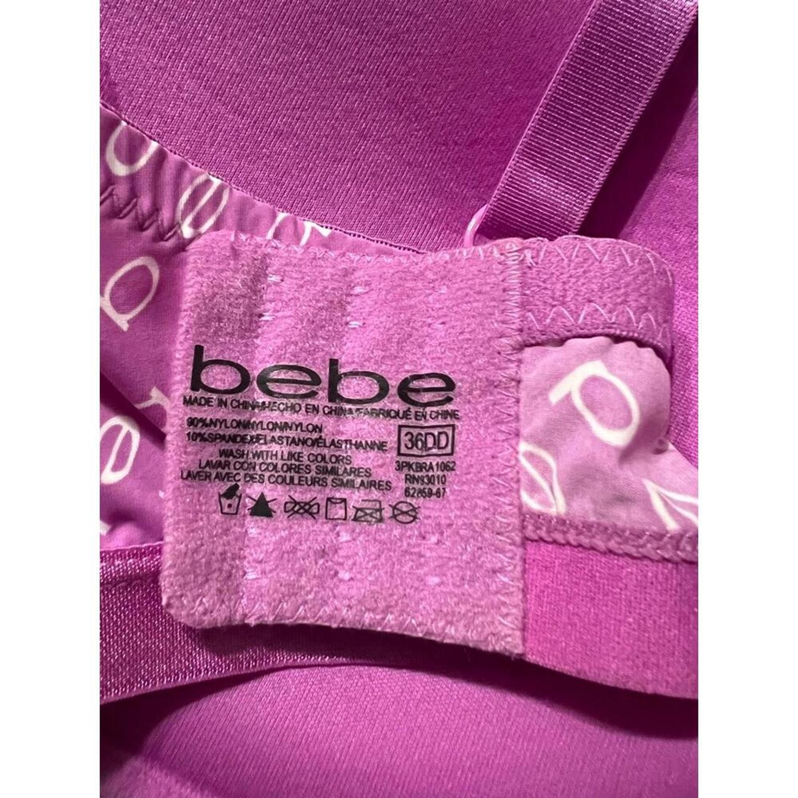 Other Bebe Bra 36DD Purple Logo Print All-Over Logo Size ONE SIZE - 5 Thumbnail