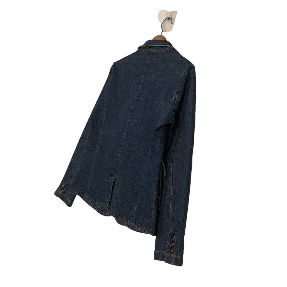 Japanese Brand × Ralph Lauren 📌Vintage Cropped Denim Biker Jacket Ralph Lauren Jeans Size L / US 10 / IT 46 - 11 Thumbnail