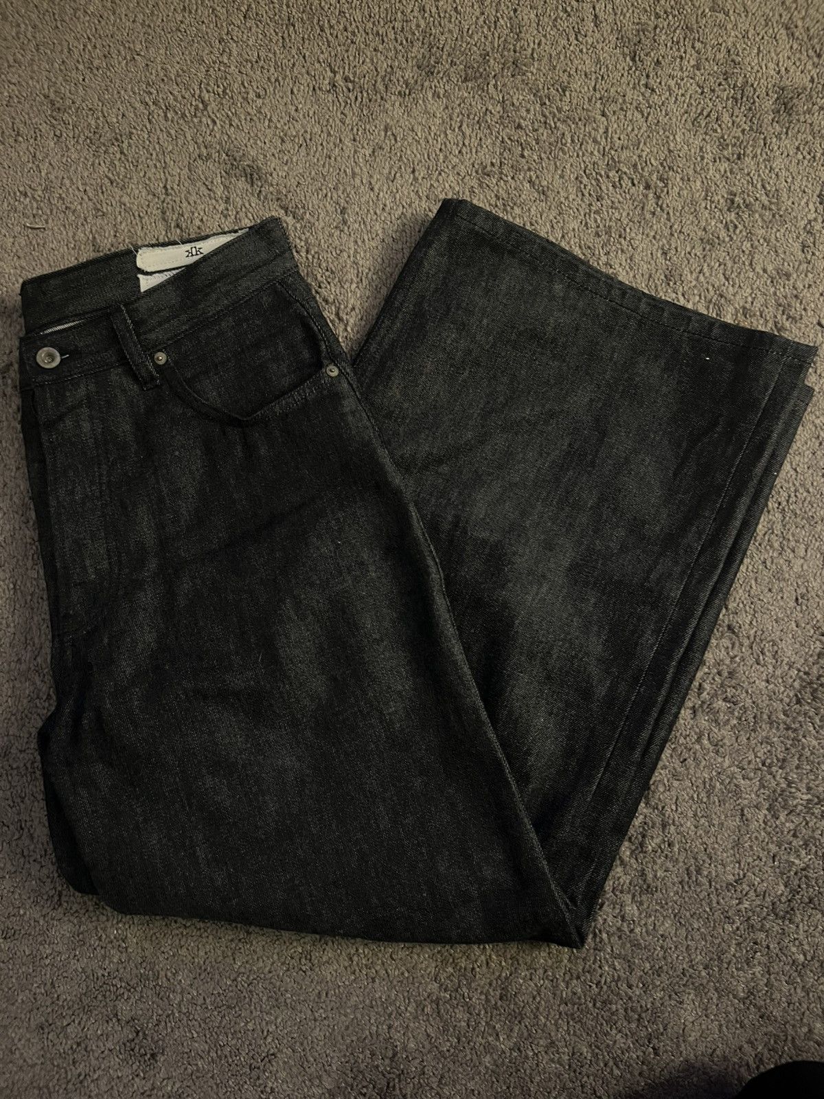 K-Two Studios Ktwo studio raw loose denim indigo Size US 32 / EU 48 - 4 Thumbnail