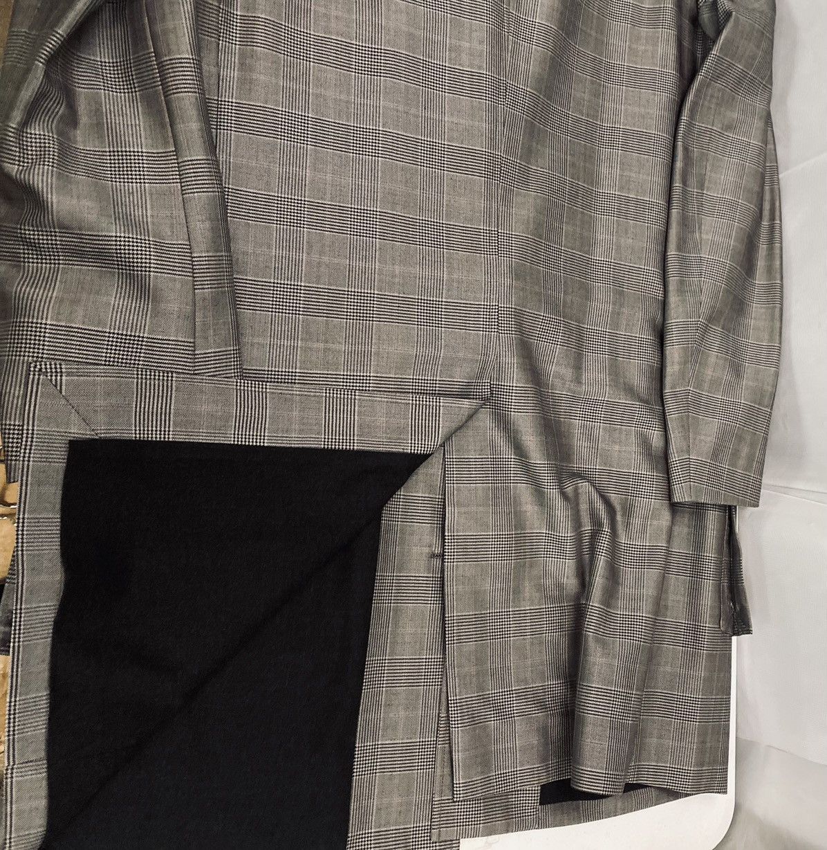 Maison Margiela MM 🇮🇹 Sharkskin Wool Detectives Pkt Overcoat 52 vintage nwt Size US L / EU 52-54 / 3 - 6 Thumbnail