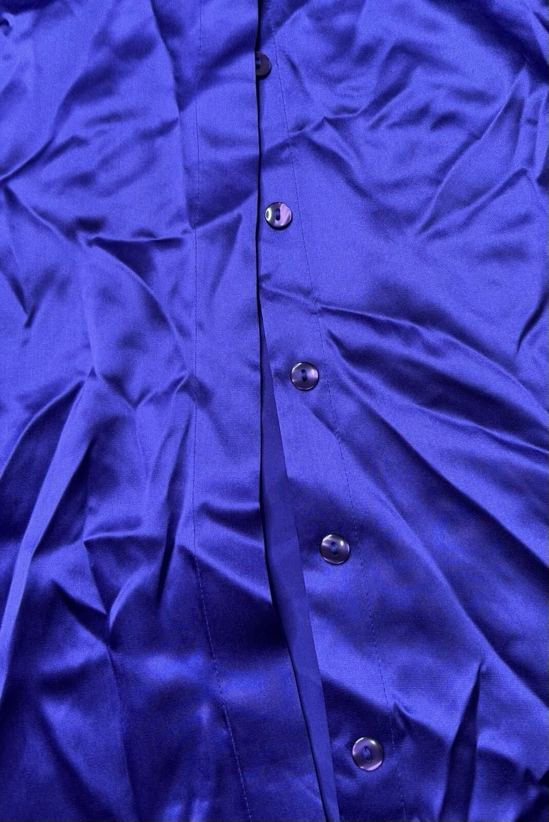 Other Anna & Frank Top Women's Large Silk Satin French Cuffs Size L / US 10 / IT 46 - 5 Thumbnail
