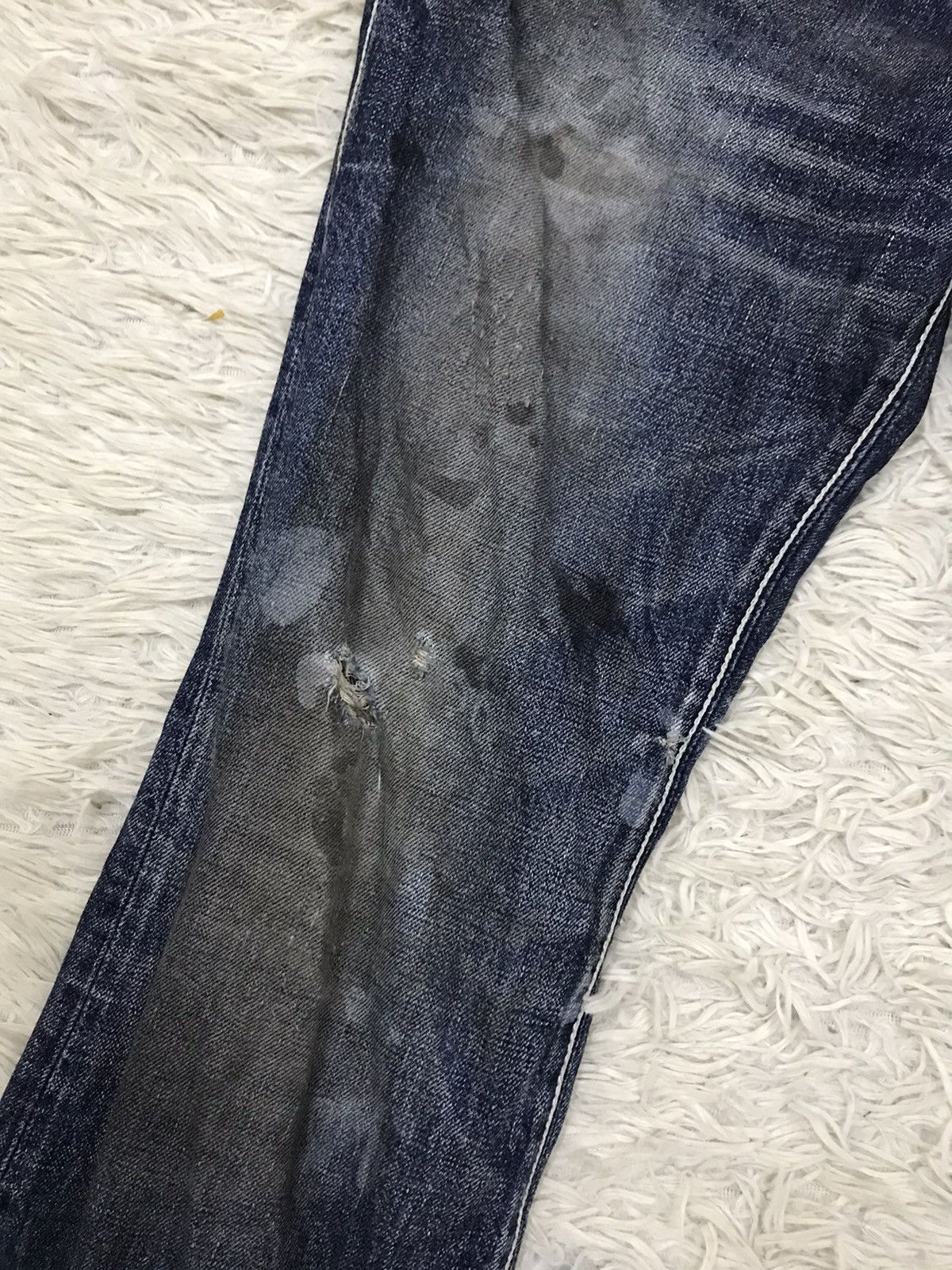 &SONS Vintage Delay Ufin & Sons Distressed Denim Flare Jeans Size US 32 / EU 48 - 7 Thumbnail