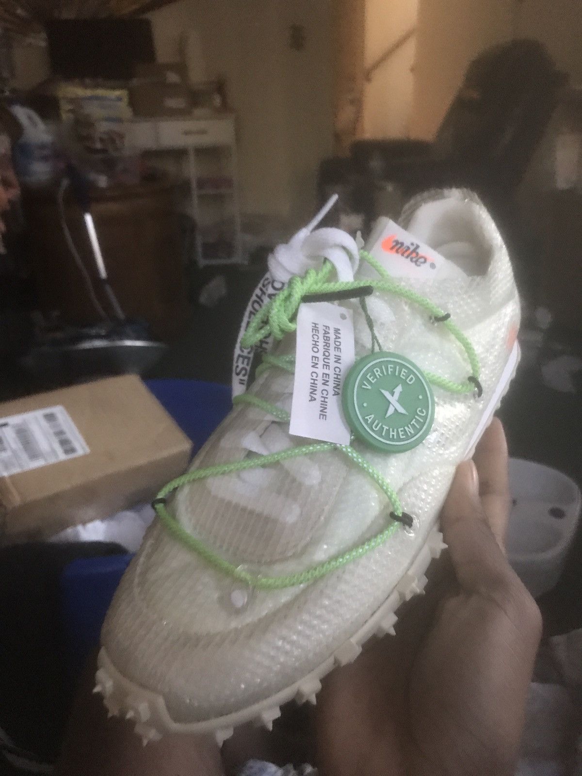 Nike × Off-White Nike x Off White waffle racer electric green Size US 8.5 / EU 41-42 - 6 Thumbnail