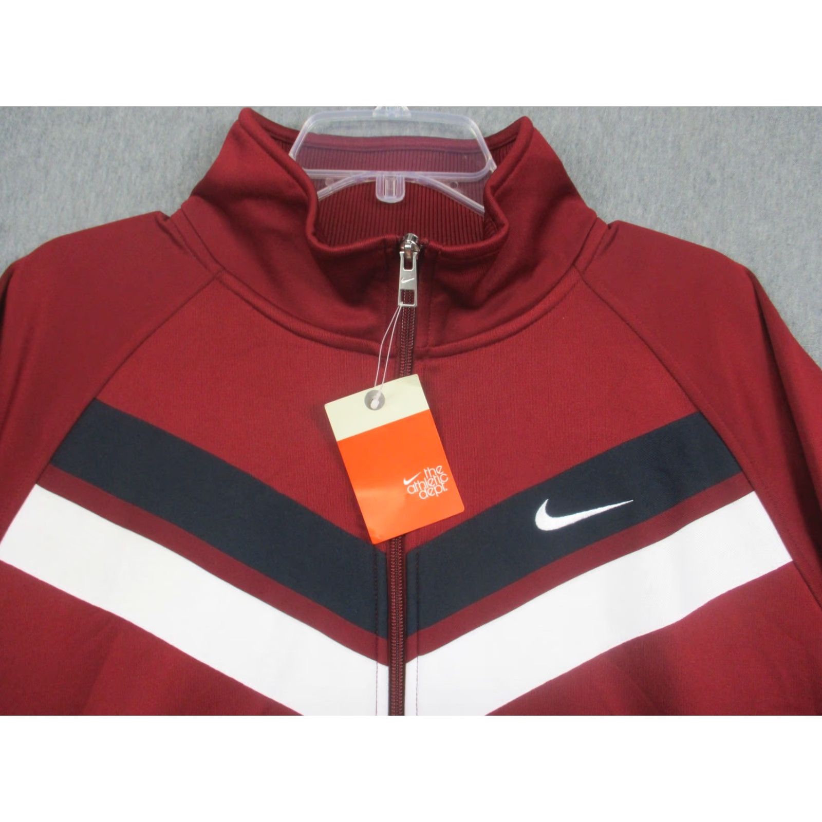 Nike Nike Jacket Mens XL Red Retro Track Full Zip Athletic Warmup 532919-677 Size US XL / EU 56 / 4 - 2 Thumbnail