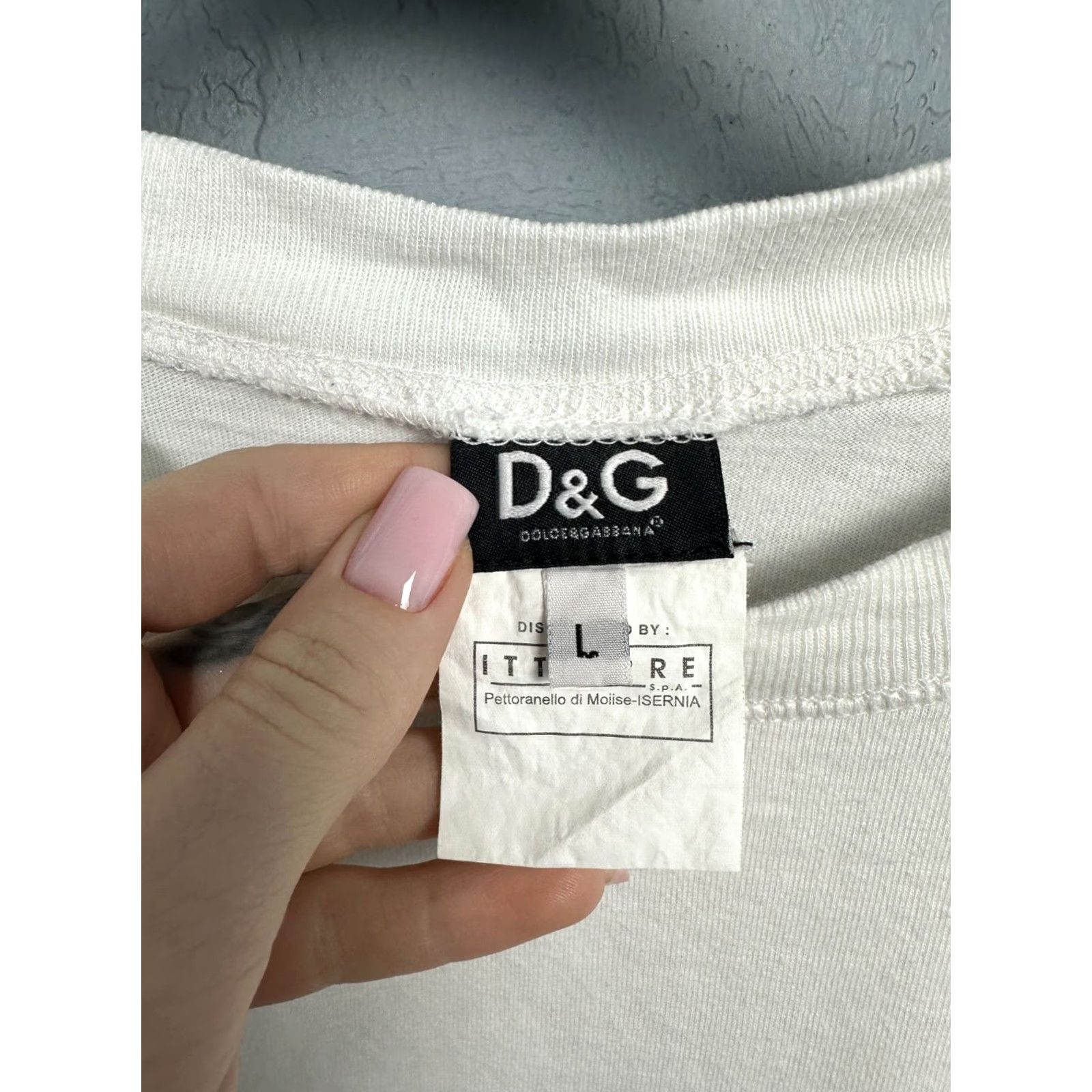 Dolce & Gabbana VINTAGE Dolce & Gabbana Mens T-Shirt Size L White Size US L / EU 52-54 / 3 - 5 Thumbnail