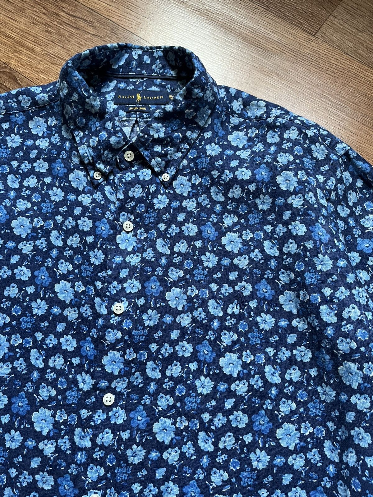 Polo Ralph Lauren Polo Ralph Lauren Linen Floral Button Down Shirt Size US XL / EU 56 / 4 - 2 Thumbnail