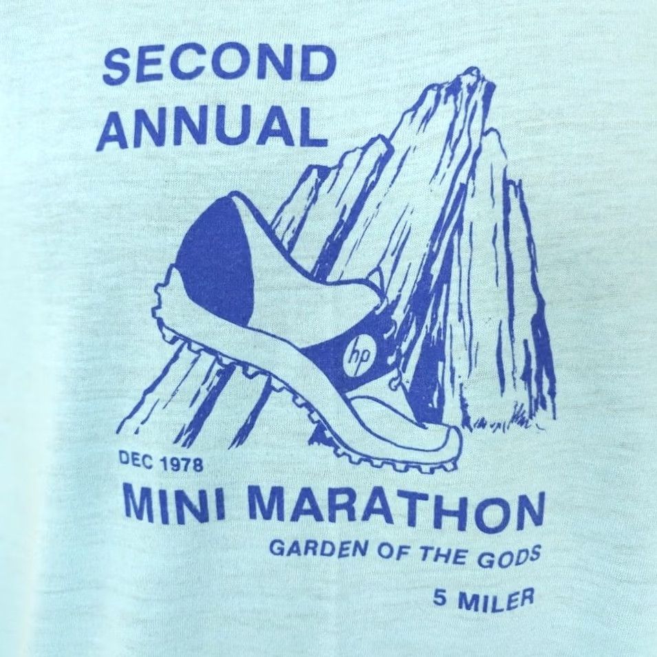 Vintage VINTAGE Hewlett Packard HP Marathon T Shirt Mens Size Medium 70s 78 Made In USA Size US M / EU 48-50 / 2 - 3 Thumbnail
