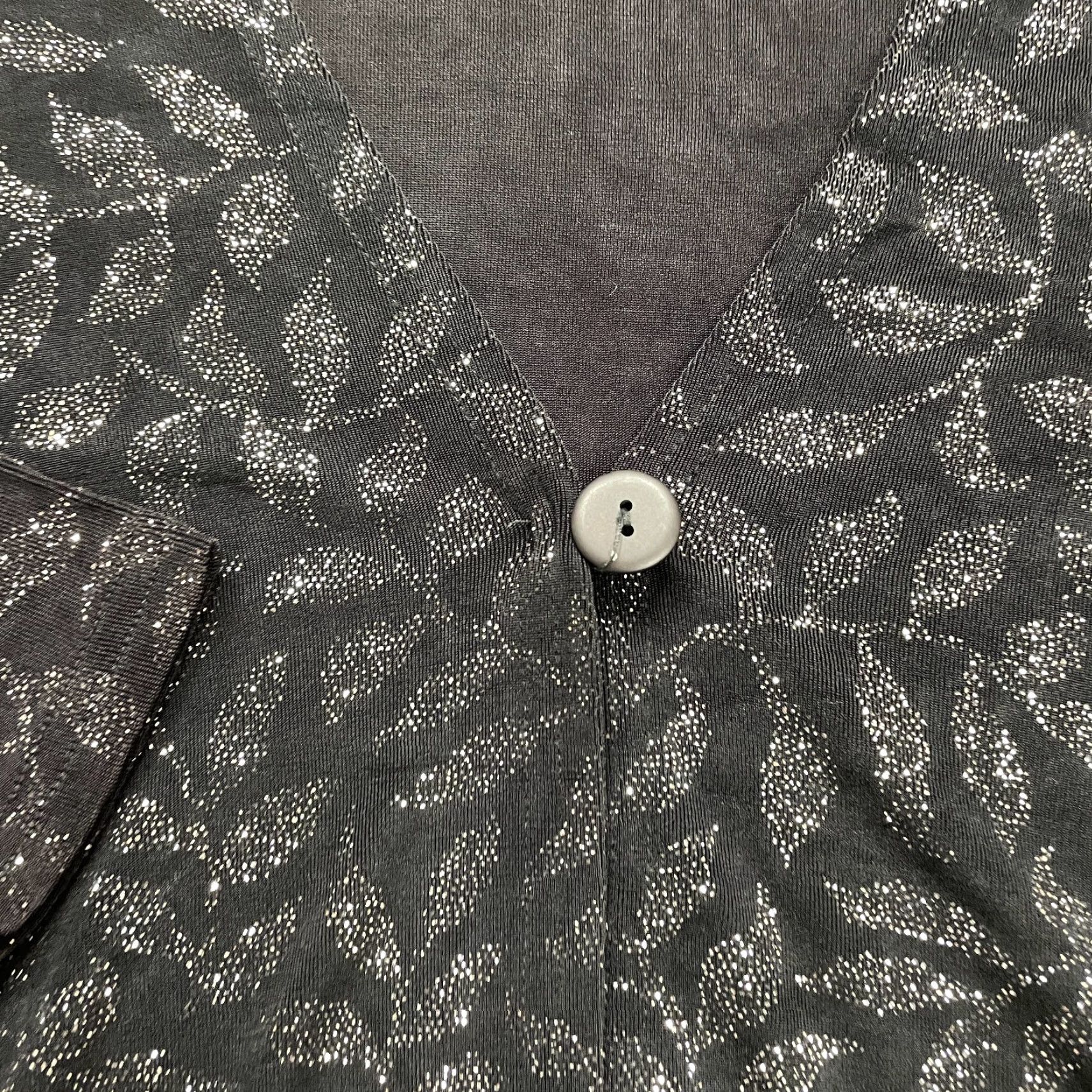 Vintage VINTAGE Lane Bryant Women's Blouse Shirt Casual Long Sleeve Floral 14 Black Size XL / US 12-14 / IT 48-50 - 3 Thumbnail