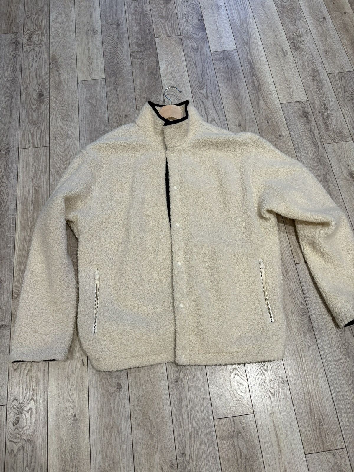Nanamica Nanamica Cream Fleece Button Up Size US M / EU 48-50 / 2 - 1 Thumbnail