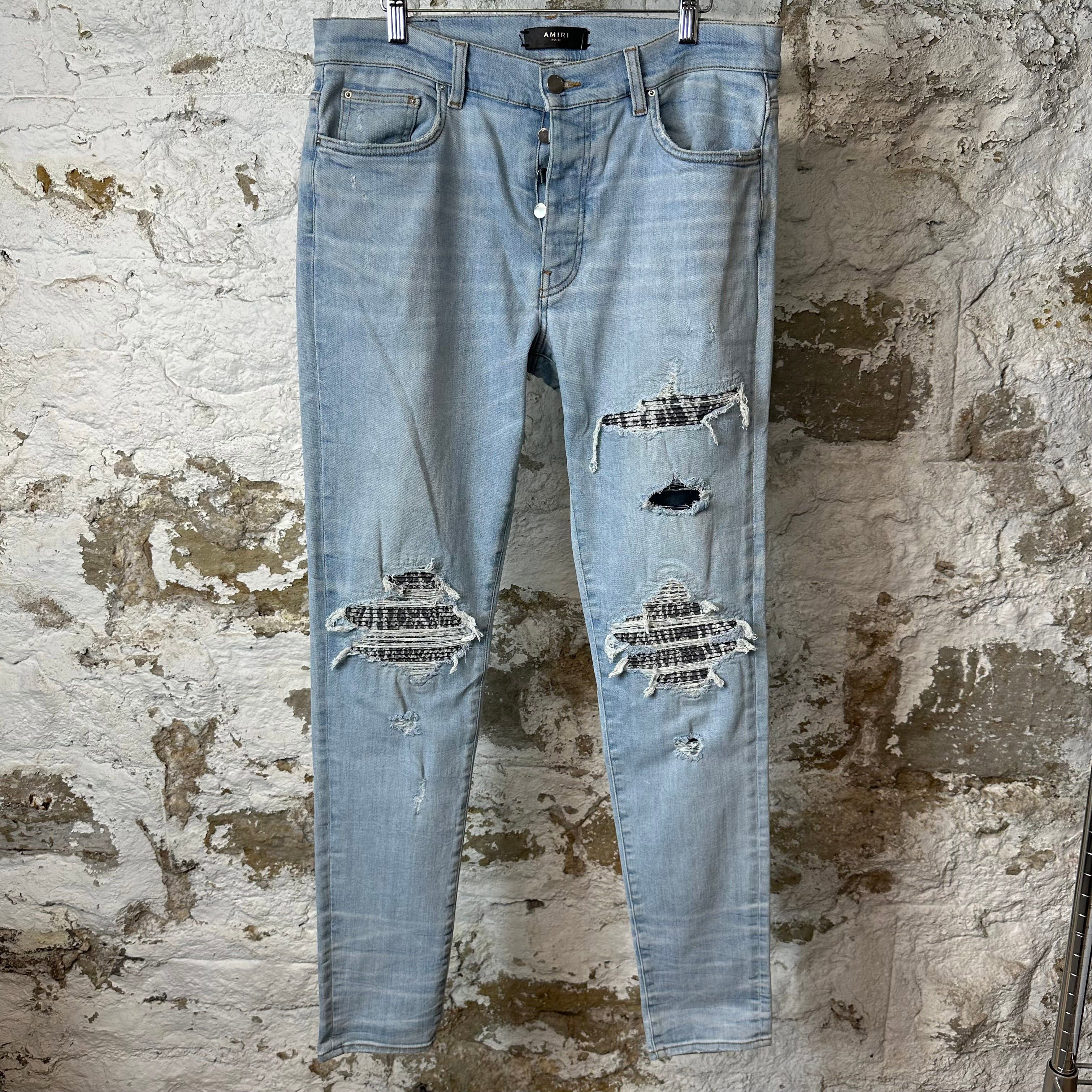 Amiri Amiri MX1 Black White Tie Dye Blue Denim Jeans Sz 34 Size US 34 / EU 50 - 1 Thumbnail