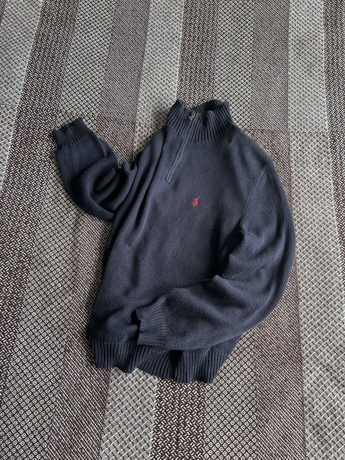 Polo Ralph Lauren × Vintage Vintage Polo Ralph Lauren Old Money Style Sweater 1/3 Zip Size US M / EU 48-50 / 2 - 14 Thumbnail