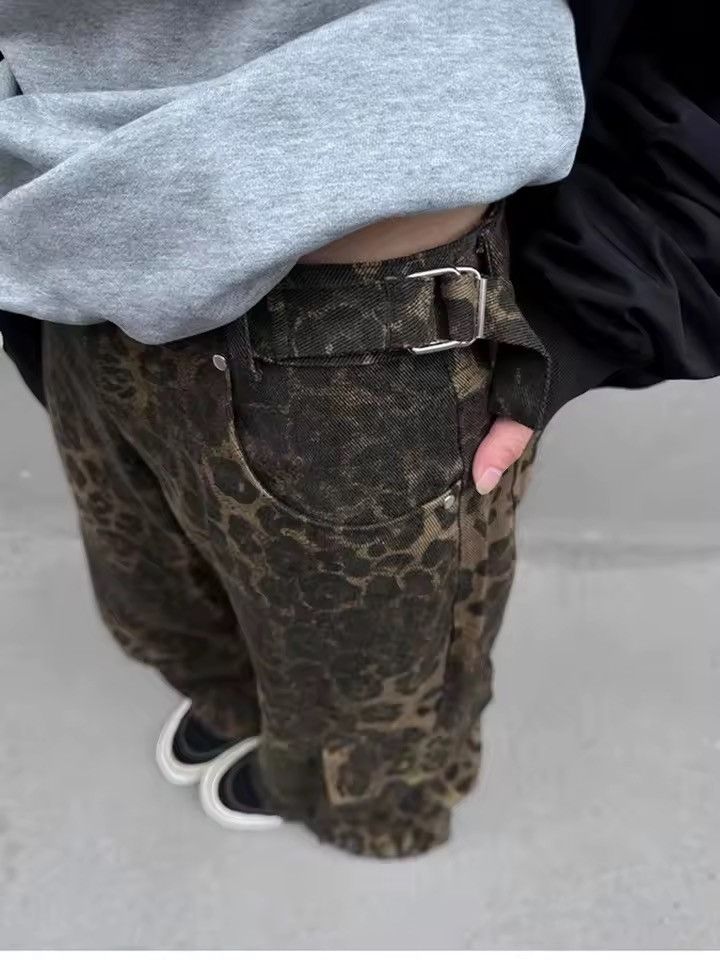 Japanese Brand Leapord Style Pant Size US 33 - 2 Thumbnail