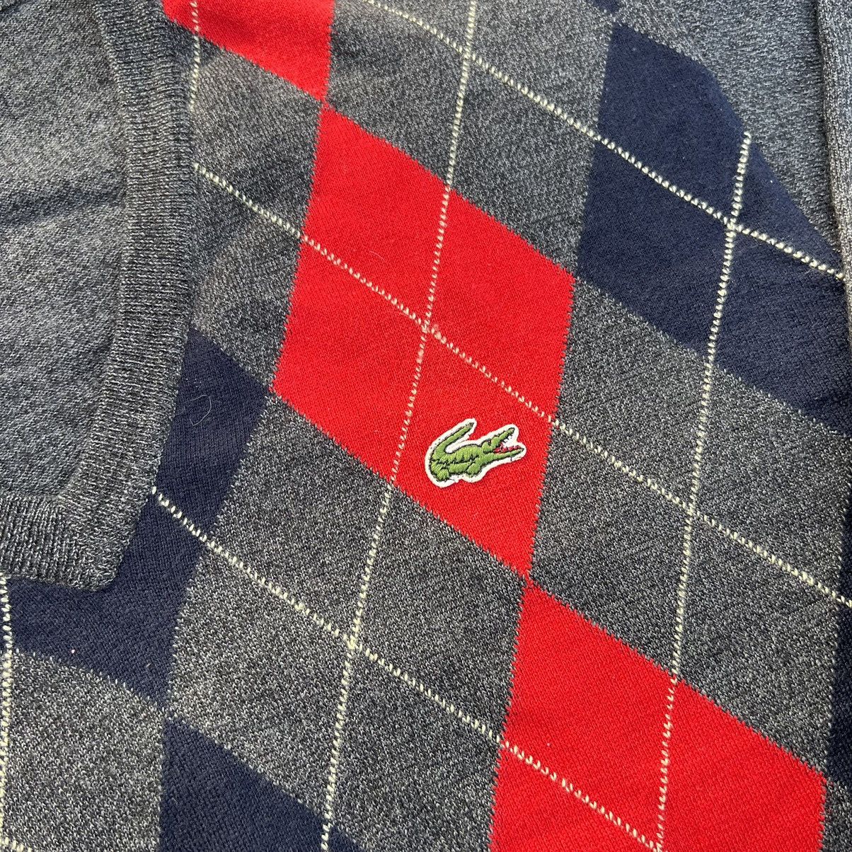Lacoste × Vintage 90s Gap Knit Tennis Golf Sweater Red Heavy Cotton L Size US L / EU 52-54 / 3 - 4 Thumbnail