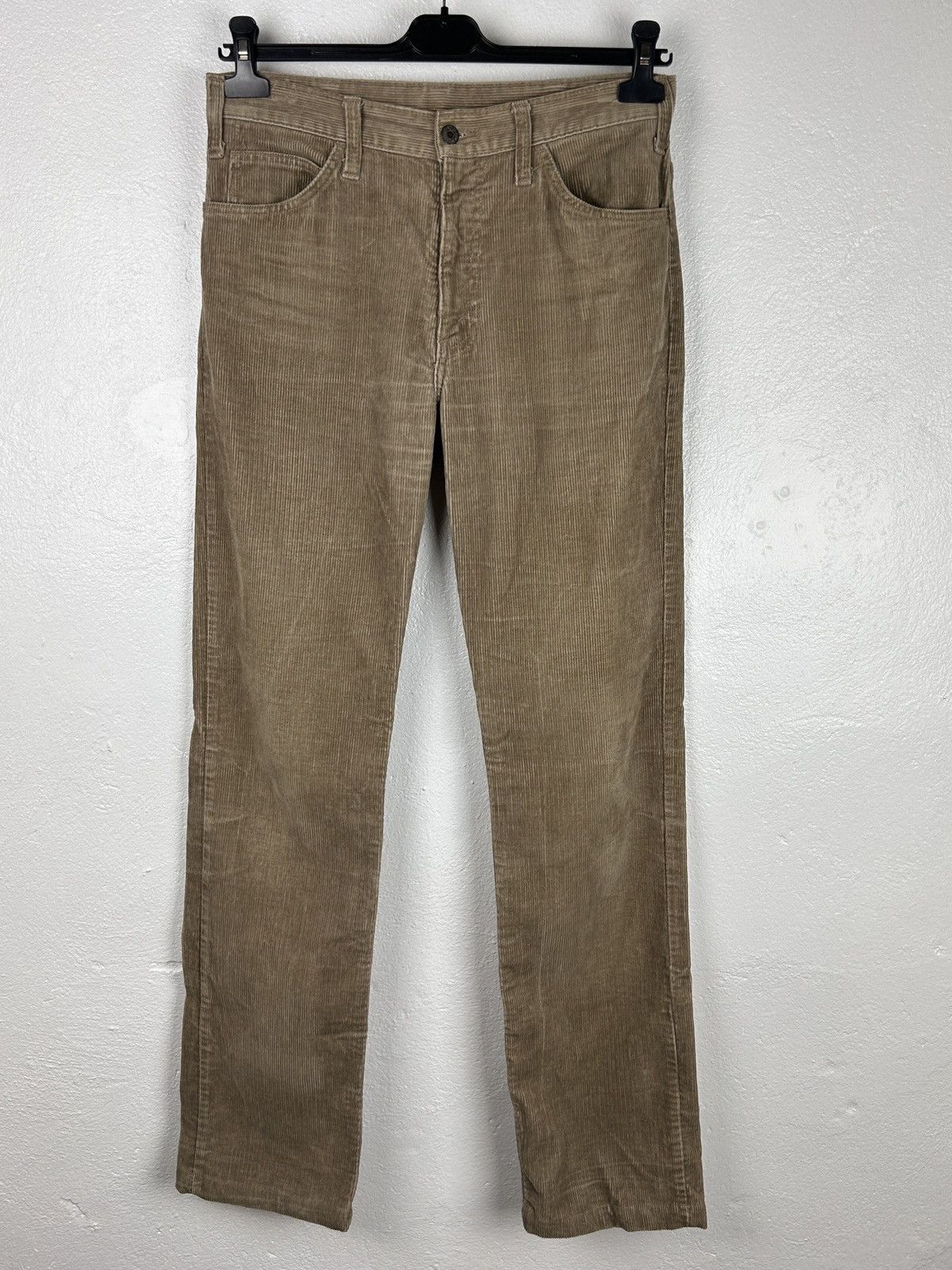 Levi's 80s Vintage Levis Corduroy Velvet Pants Trousers In Beige Size US 30 / EU 46 - 1 Thumbnail