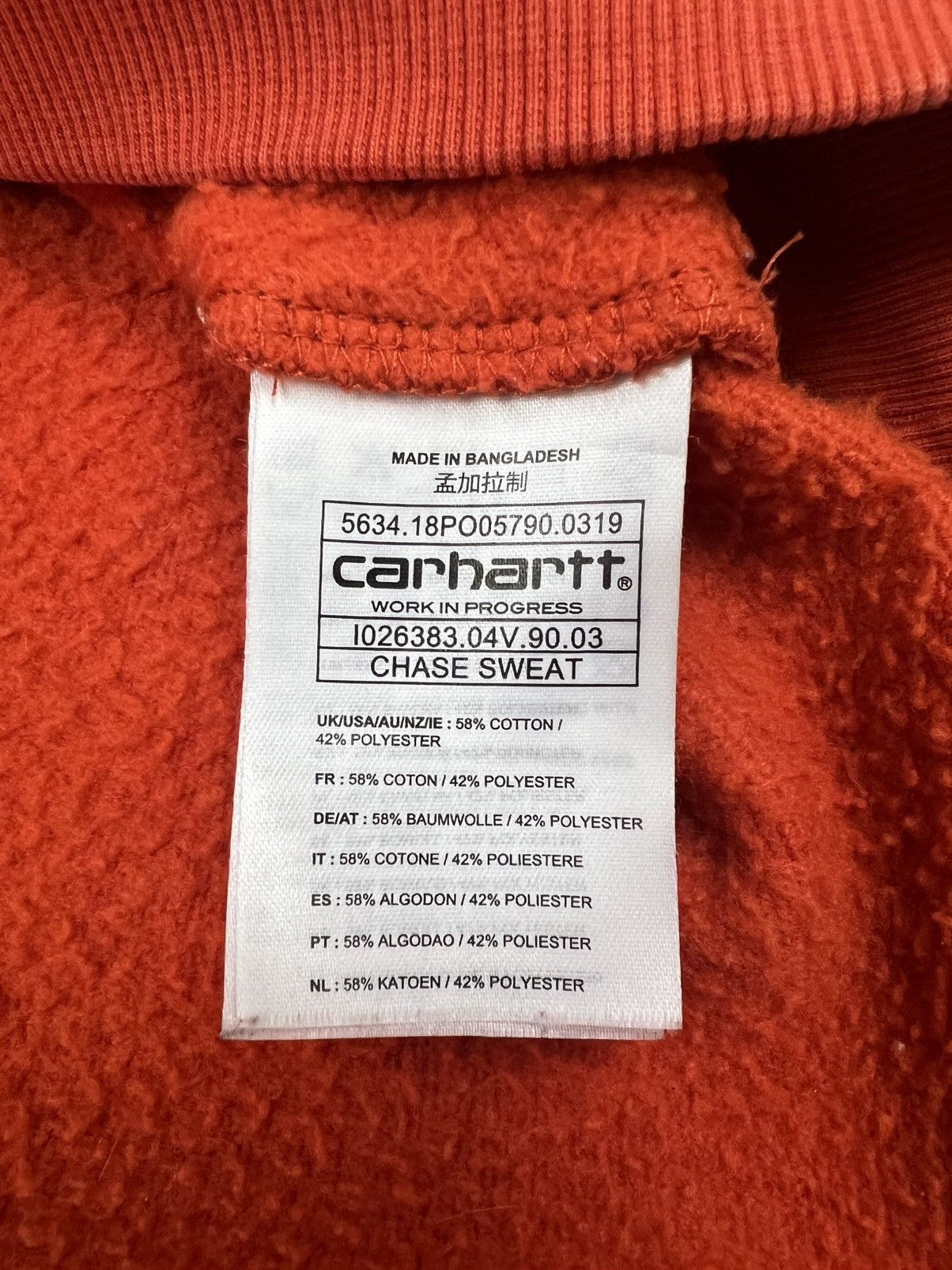 Carhartt Wip CHASE CREWNECK Size US L / EU 52-54 / 3 - 5 Thumbnail