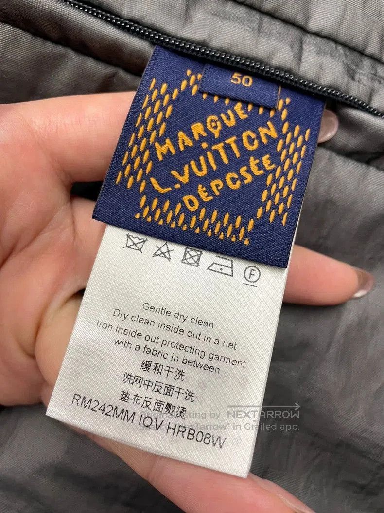 Louis Vuitton LV 2024 Embroidered Logo Gray Jacket. Size US XL / EU 56 / 4 - 8 Thumbnail