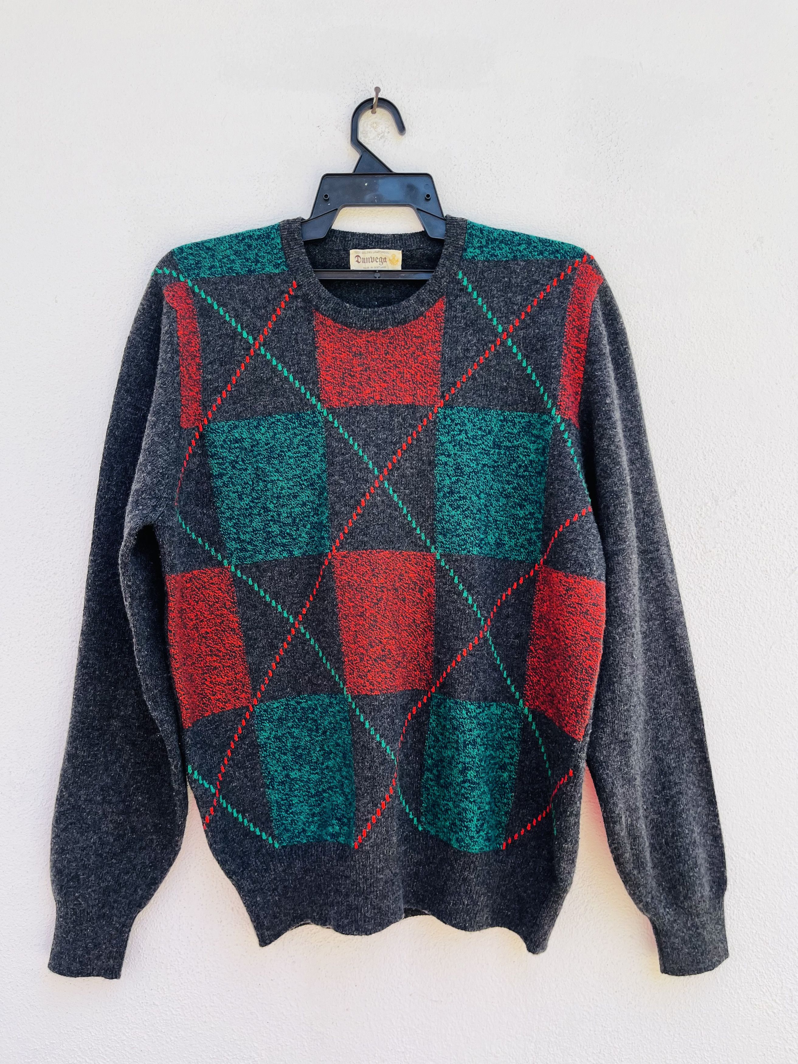 Japanese Brand Vintage Dunvega Geelong Lambswool Fashion Style Size US L / EU 52-54 / 3 - 1 Thumbnail