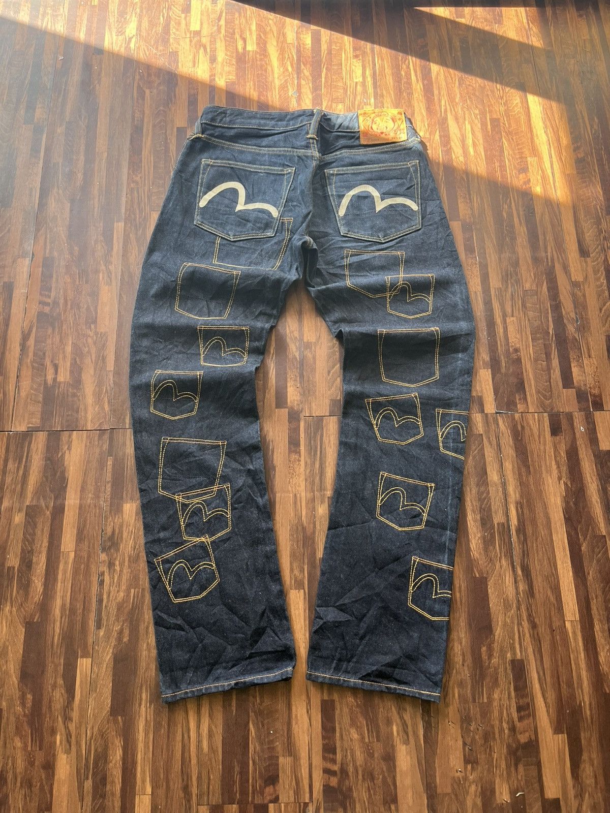 Evisu EVISU MULTI POCKET JEANS SELVEDGE Size US 30 / EU 46 - 9 Thumbnail