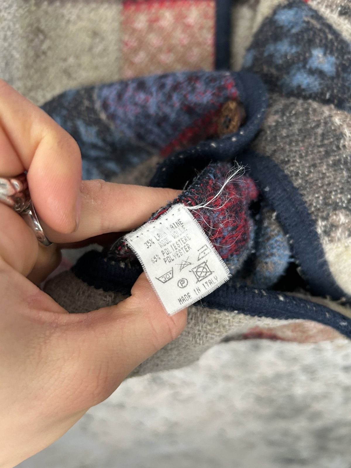 Vintage Vintage Handmade Japanese Cardigan Wool Archive Grunge Punk Size US XL / EU 56 / 4 - 6 Thumbnail