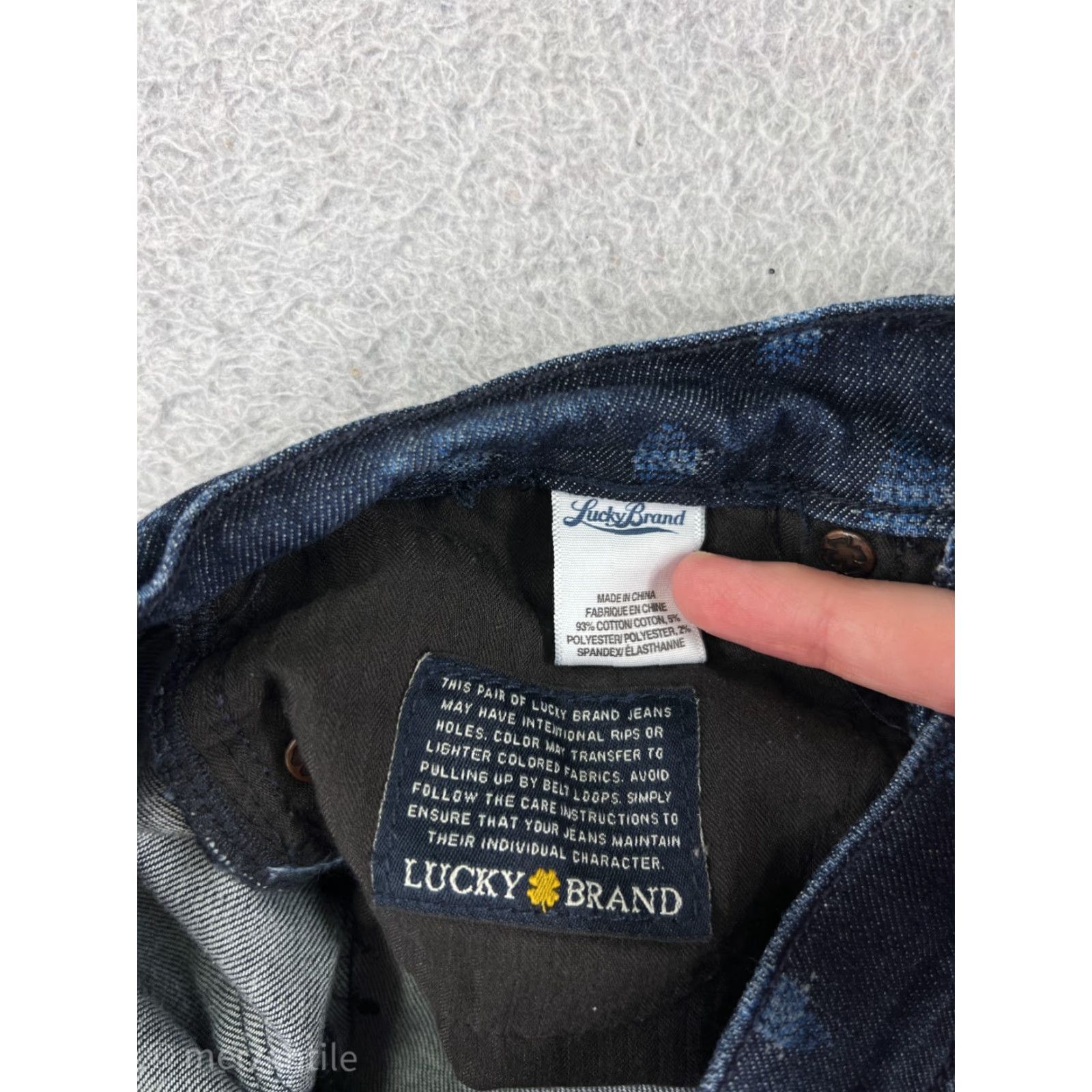 Lucky Brand Lucky Brand Jeans Women 0 Blue Polka Dot Denim Skinny Jeans 5-Pocket Regular Stretchy Color Blue Modern USA Women's Fashion Size 25" / US 0 / IT 36 - 4 Thumbnail