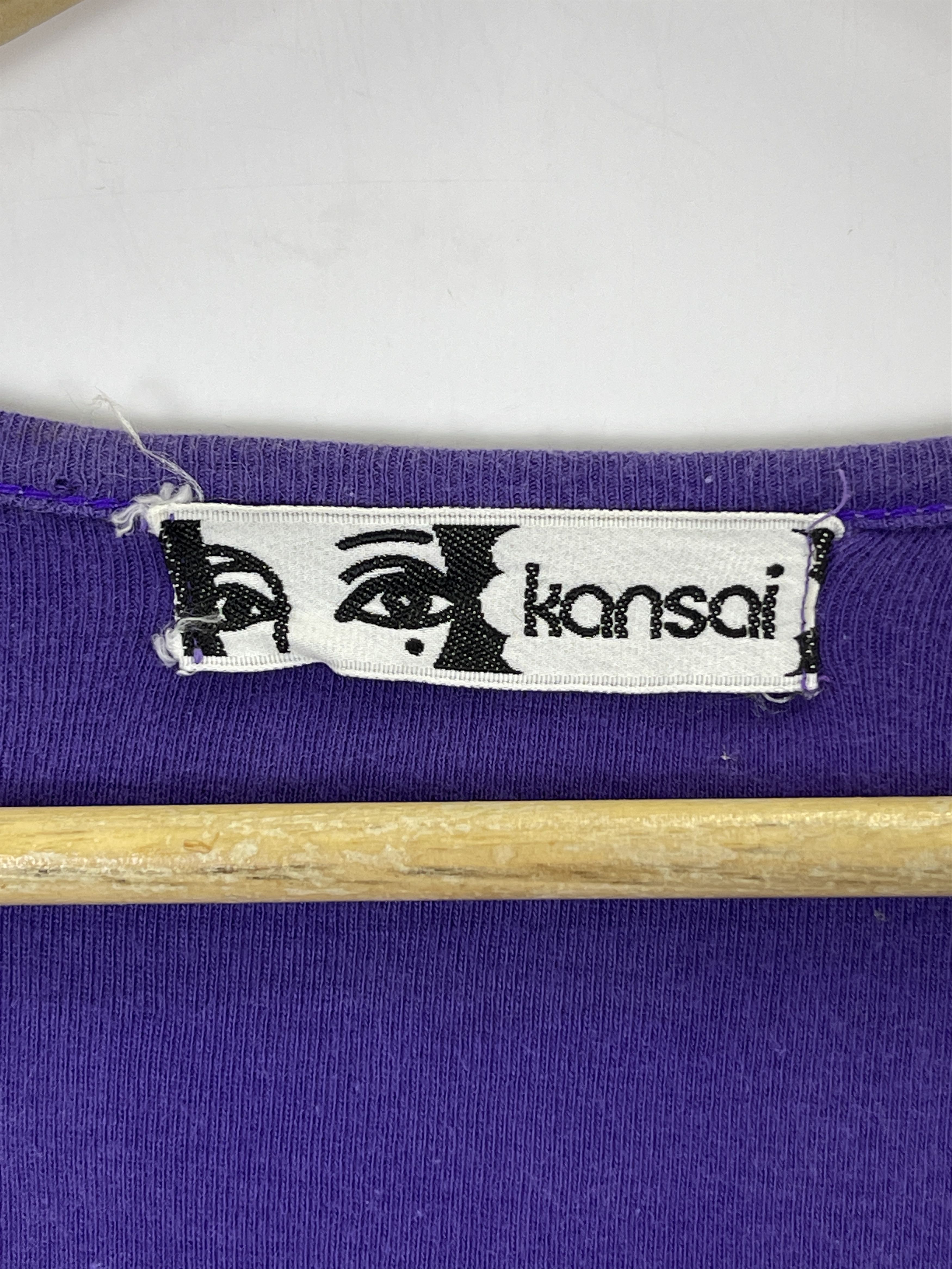 Kansai Yamamoto × Vintage Vintage Kansai Yamamoto V-Neck Plain Tshirt TA0439 Size US M / EU 48-50 / 2 - 5 Thumbnail
