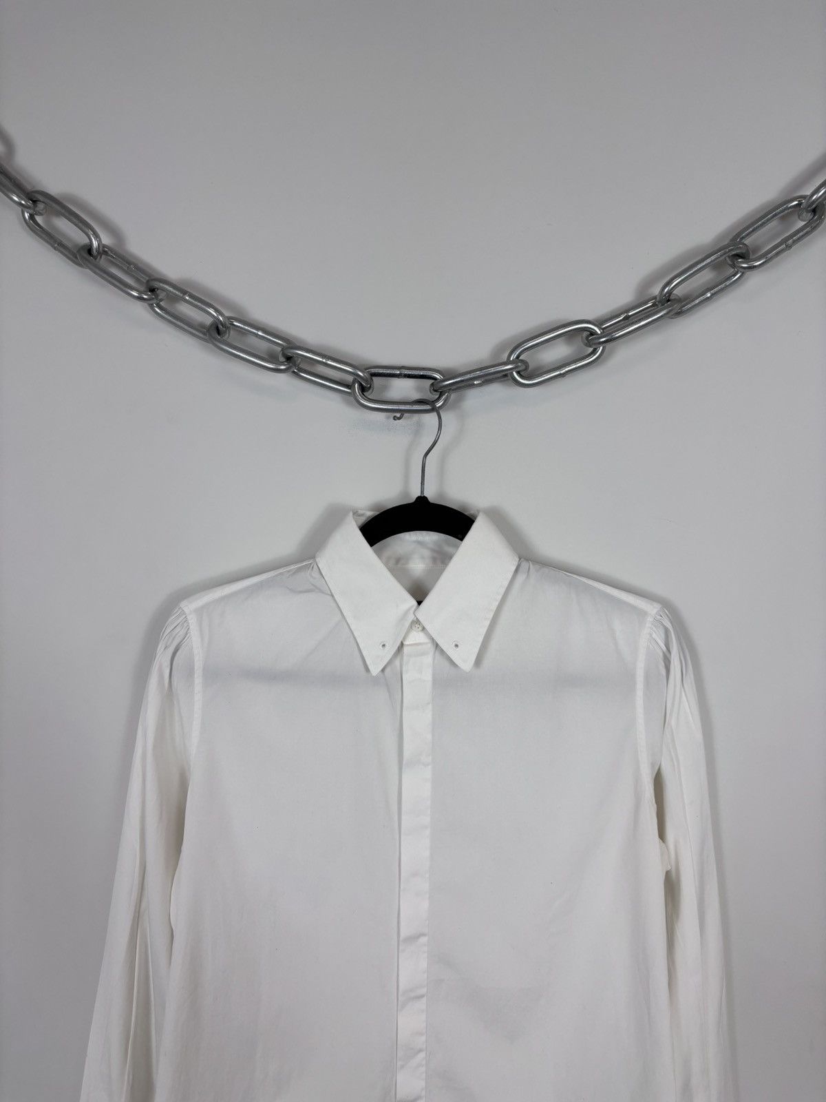 Dsquared2 Dsquared2 Men’s White Button Up Long Sleeve Dress Shirt Size US S / EU 44-46 / 1 - 2 Thumbnail