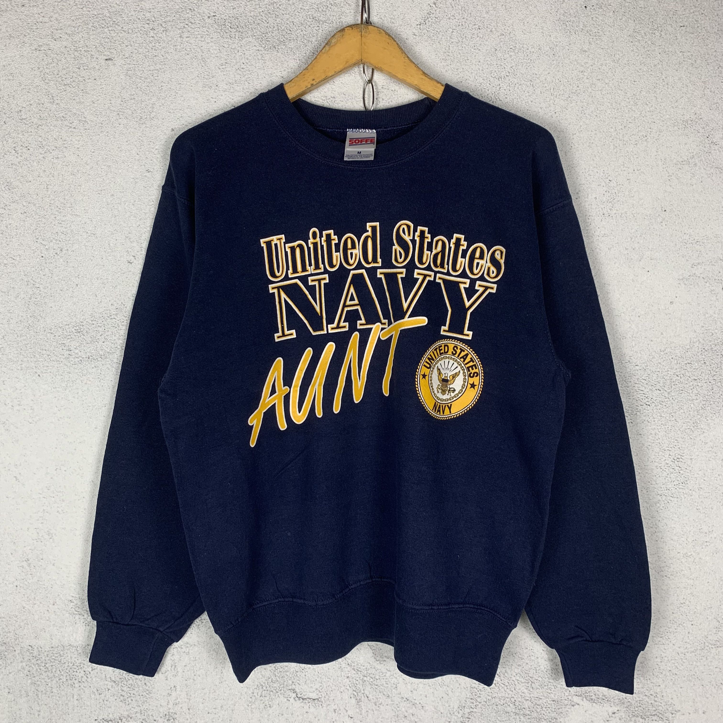 Vintage Vintage United States Navy Aunt USN MJ Soffe Sweatshirt Size US M / EU 48-50 / 2 - 1 Thumbnail