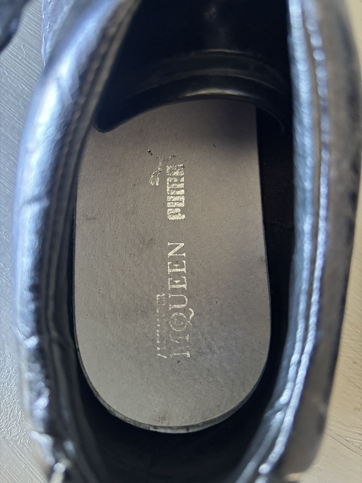 Alexander McQueen × Puma Alexander McQueen x Puma Scarred Street Sneakers 7.5 Black Size US 7.5 / EU 40-41 - 4 Thumbnail