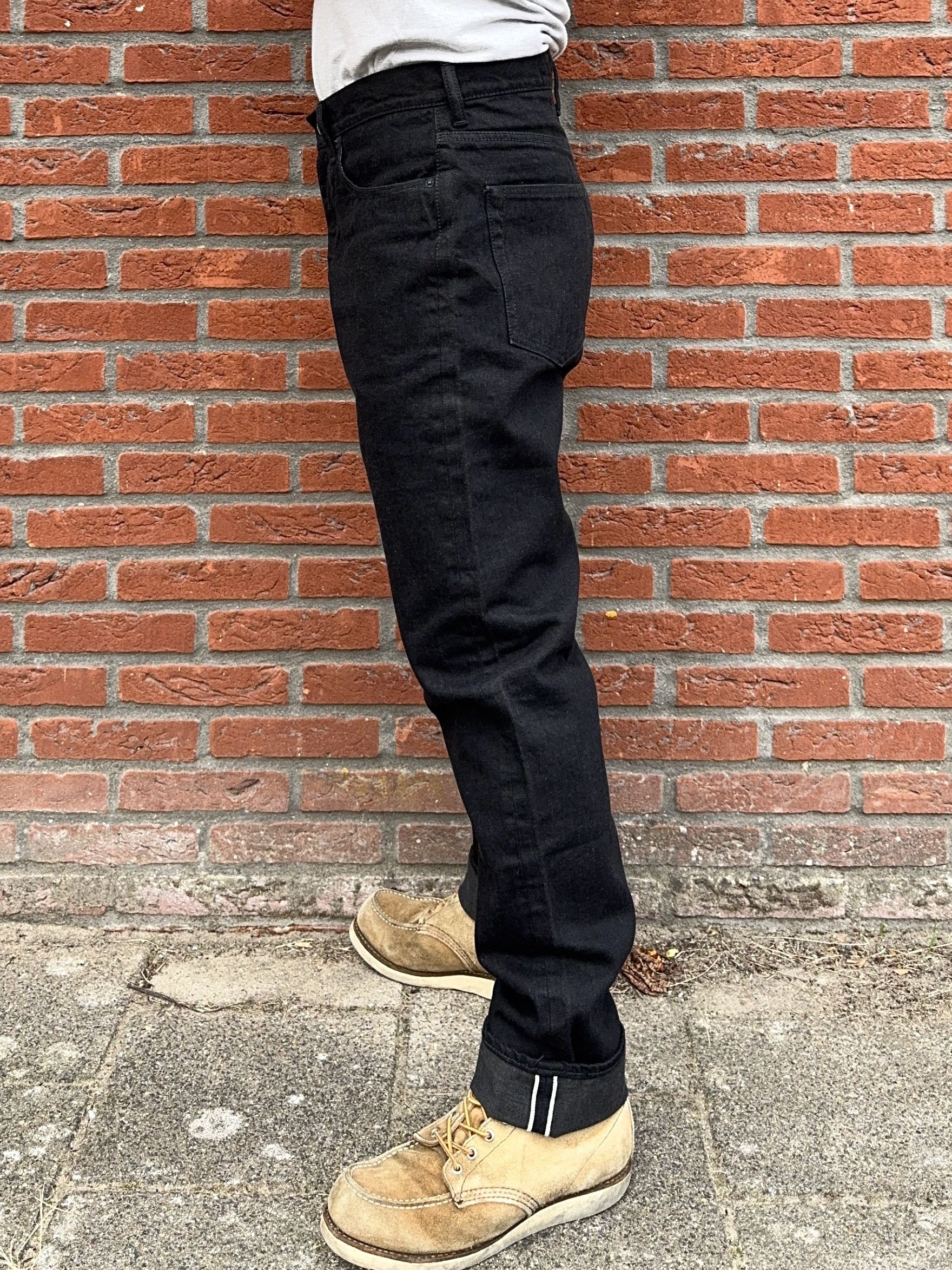 Japanese Brand AUBERGE PHIL MENPU Black Selvedge Jeans W32 x L32 Size US 32 / EU 48 - 19 Thumbnail