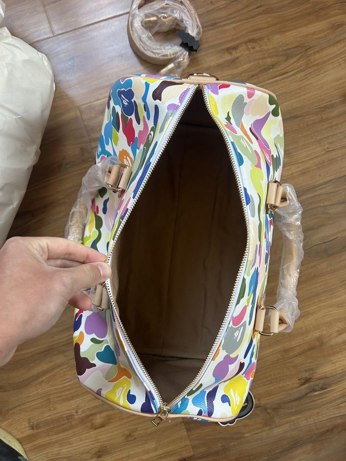 バッグ Bape Multi Camo Boston Bag MULTI CAMO BOSTON BAG | bape.com