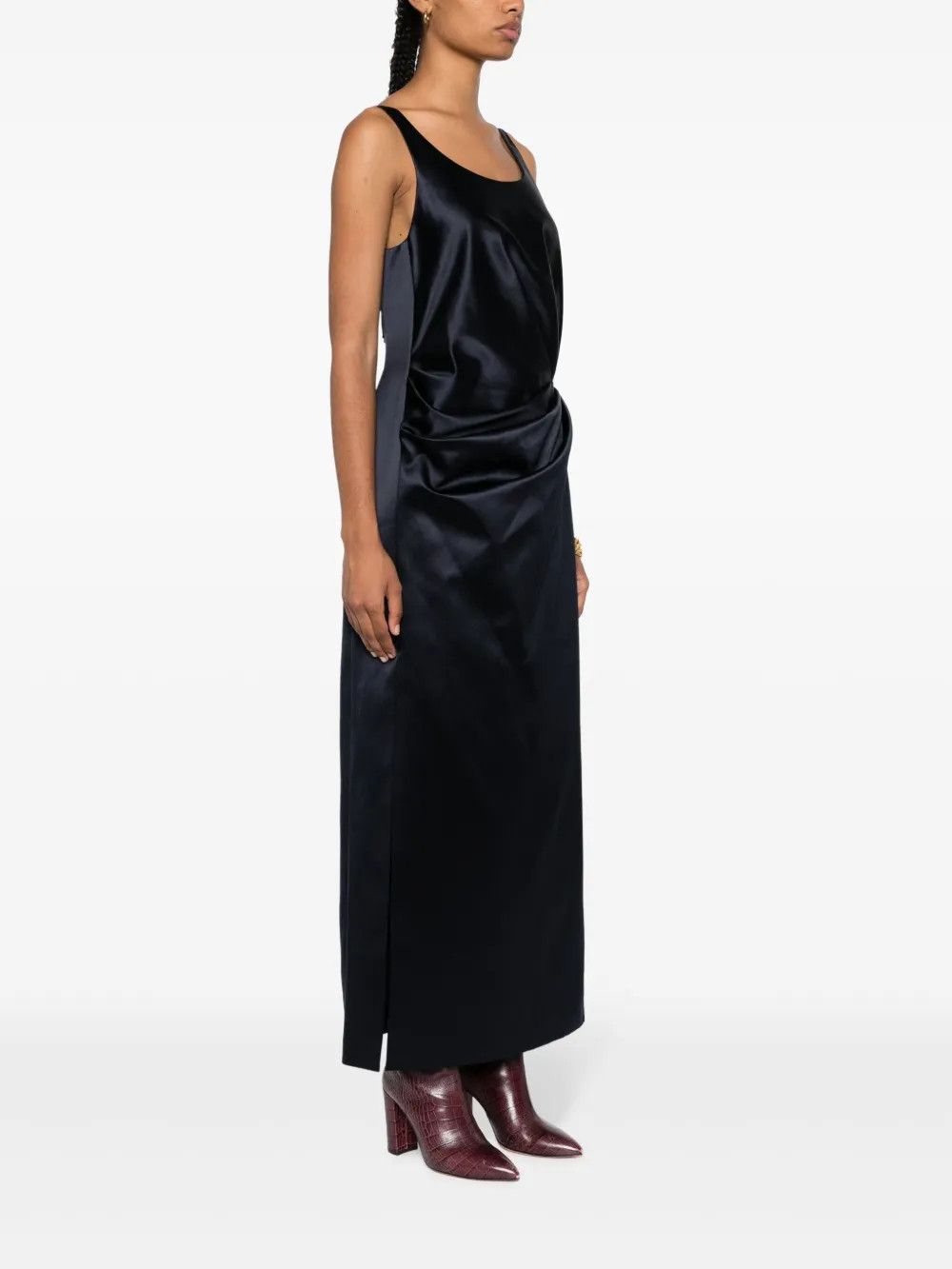 Fendi o1y0925 Maxi Dress in Midnight Blue Size M / US 6-8 / IT 42-44 - 3 Thumbnail