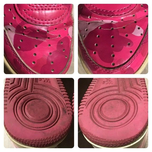 Bape × Nigo Pink camo BAPE STA Patent Leather Sneakers a bathing ape Size US 6 / IT 36 - 7 Thumbnail