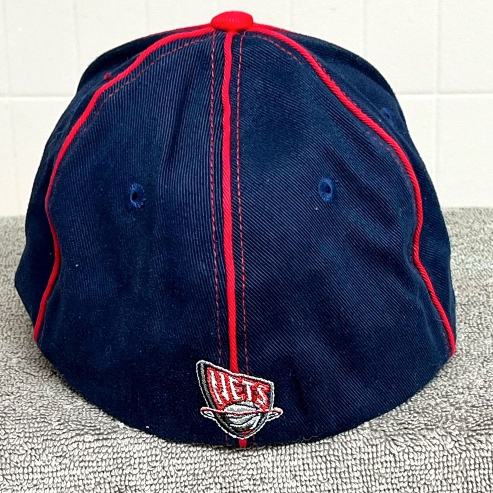 Reebok NWT Vintage Reebok New Jersey Nets Hat Cap - Blue Print - 90s NBA Basketball Size US M / EU 48-50 / 2 - 3 Thumbnail