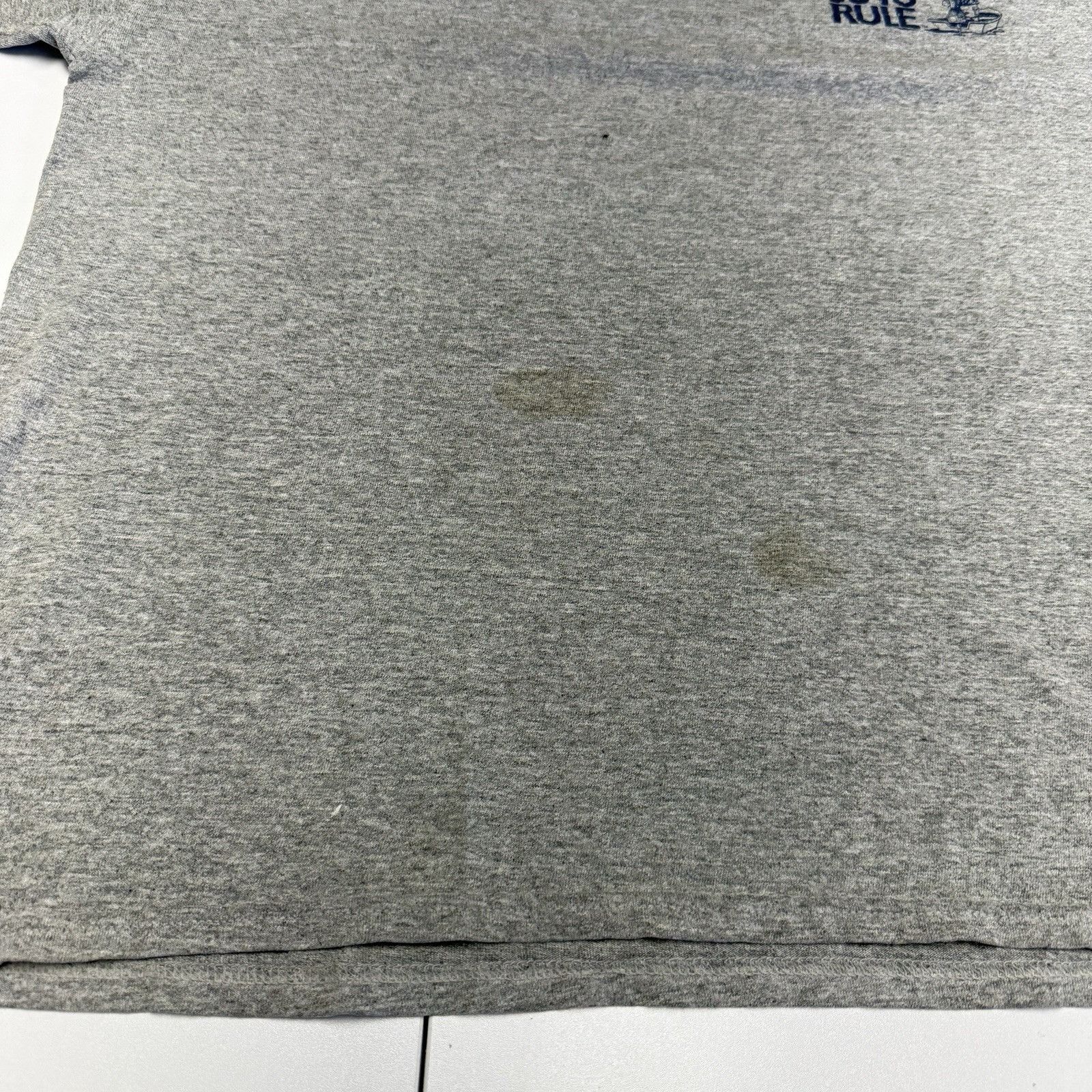 Vintage Vintage Old Guys Rule T Shirt Mens Large 22.5x25.5 Gray Y2K Size US L / EU 52-54 / 3 - 8 Thumbnail