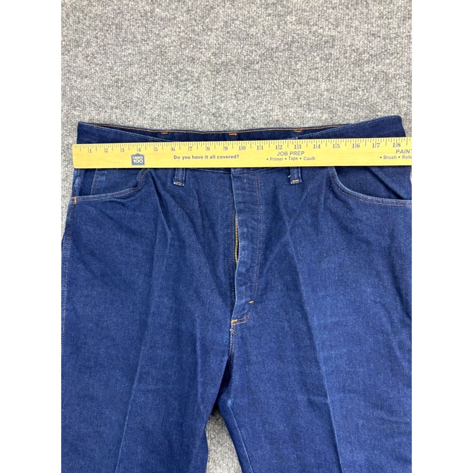 Vintage VINTAGE Sheplers Western Jeans Men's W40 x L28 Dark Blue Cowboy Rodeo USA Made Jeans Mens 40x28 Blue Denim Cowboy USA Size US 40 / EU 56 - 3 Thumbnail