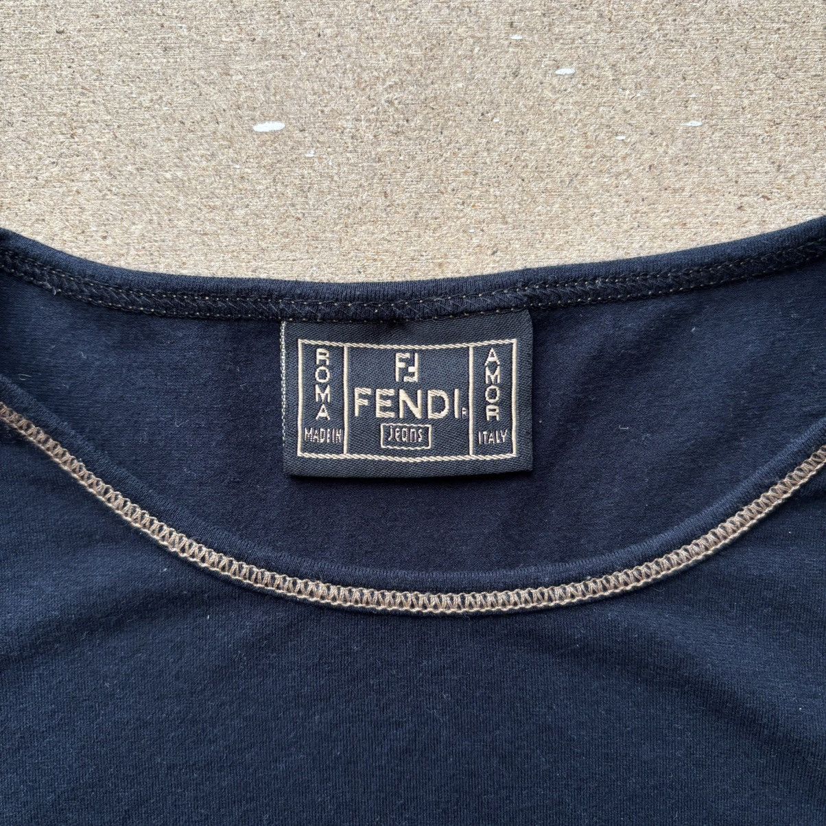 Fendi Fendi Jeans Vintage T-shirt y2k era Made in Italy Size S / US 4 / IT 40 - 2 Thumbnail